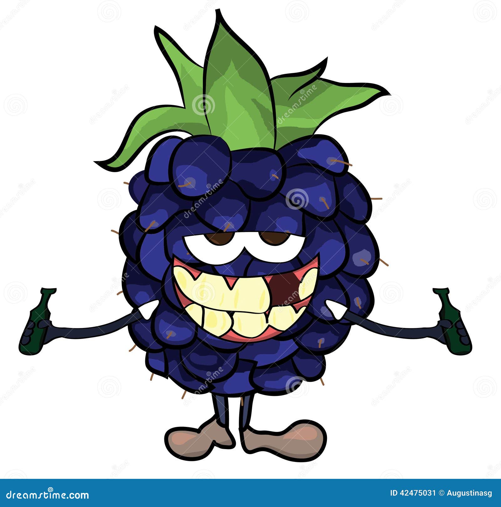 Blackberry Fruit Cartoon Illustration Stock Illustration Illustration