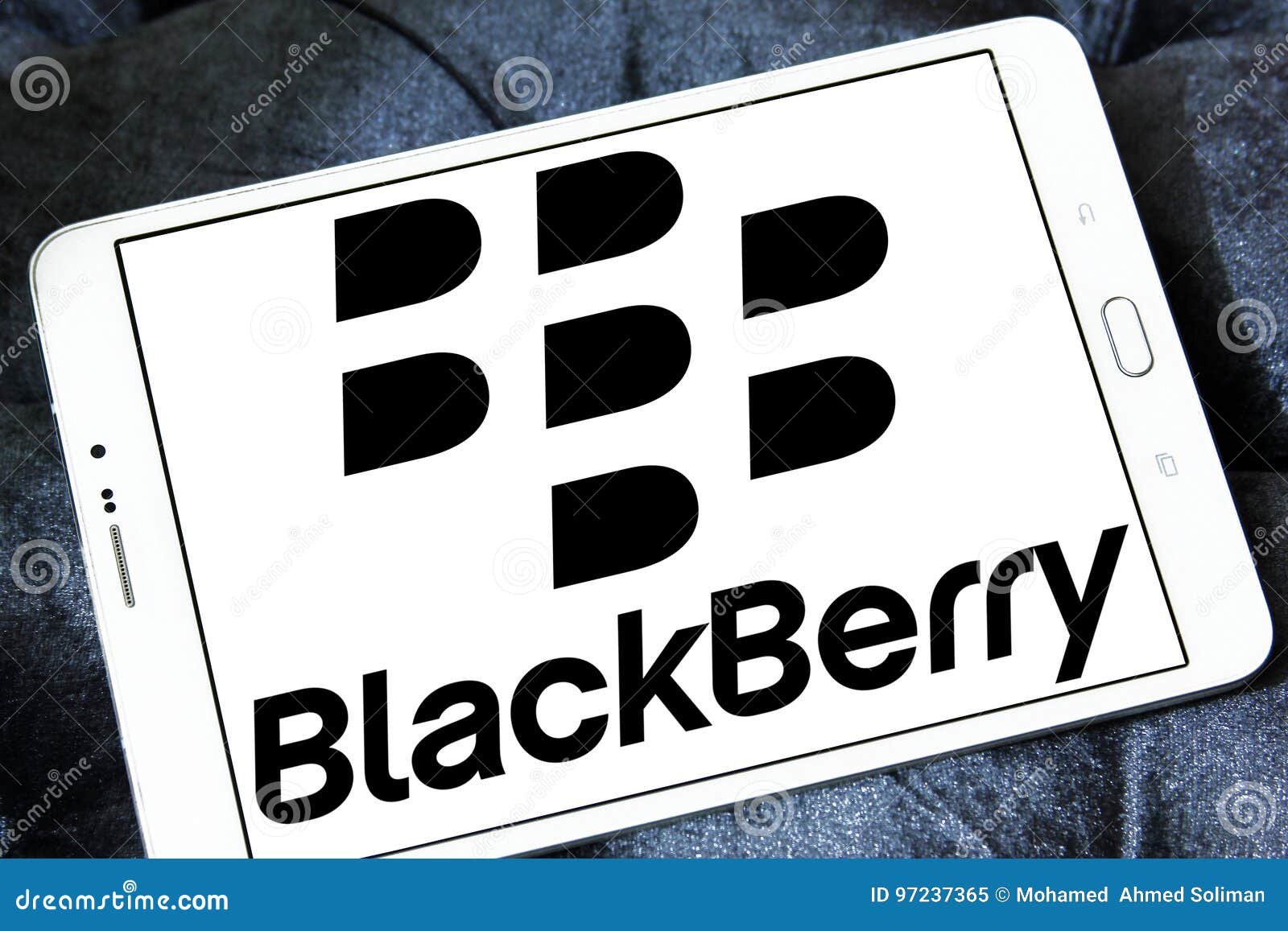 Blackberry logo editorial image. Image of holded, tablet 97237365