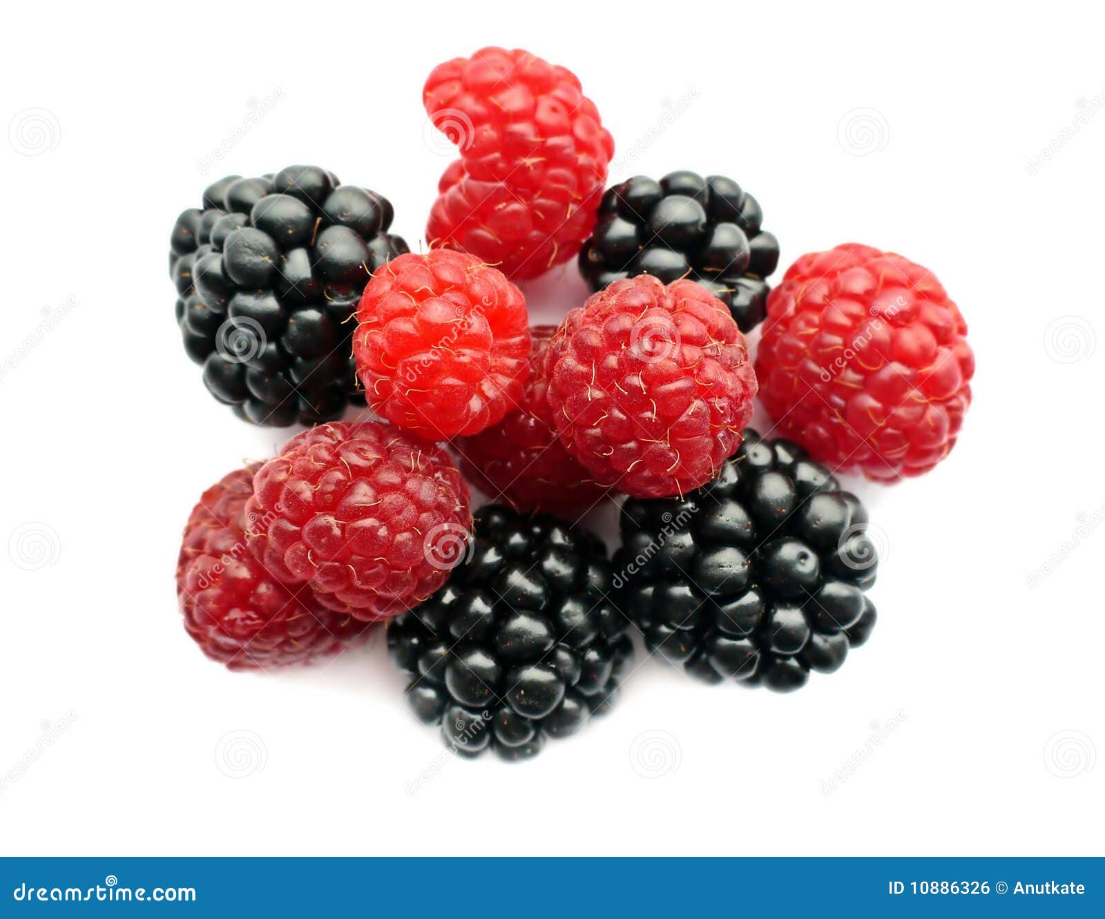 Blackberry and raspberry stock photo. Image of sweet 10886326