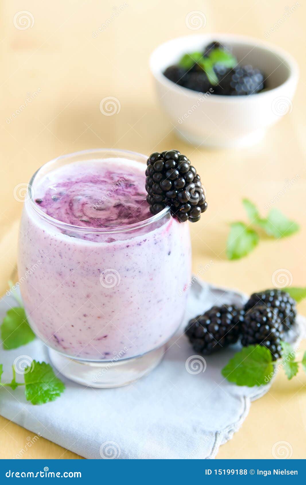 Blackberry smoothie stock photo. Image of brambles, blackberry 15199188