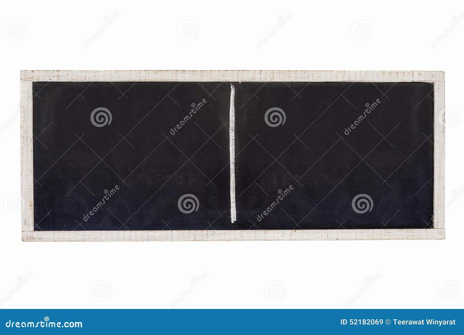blackboard background mock up with white wooden frame 