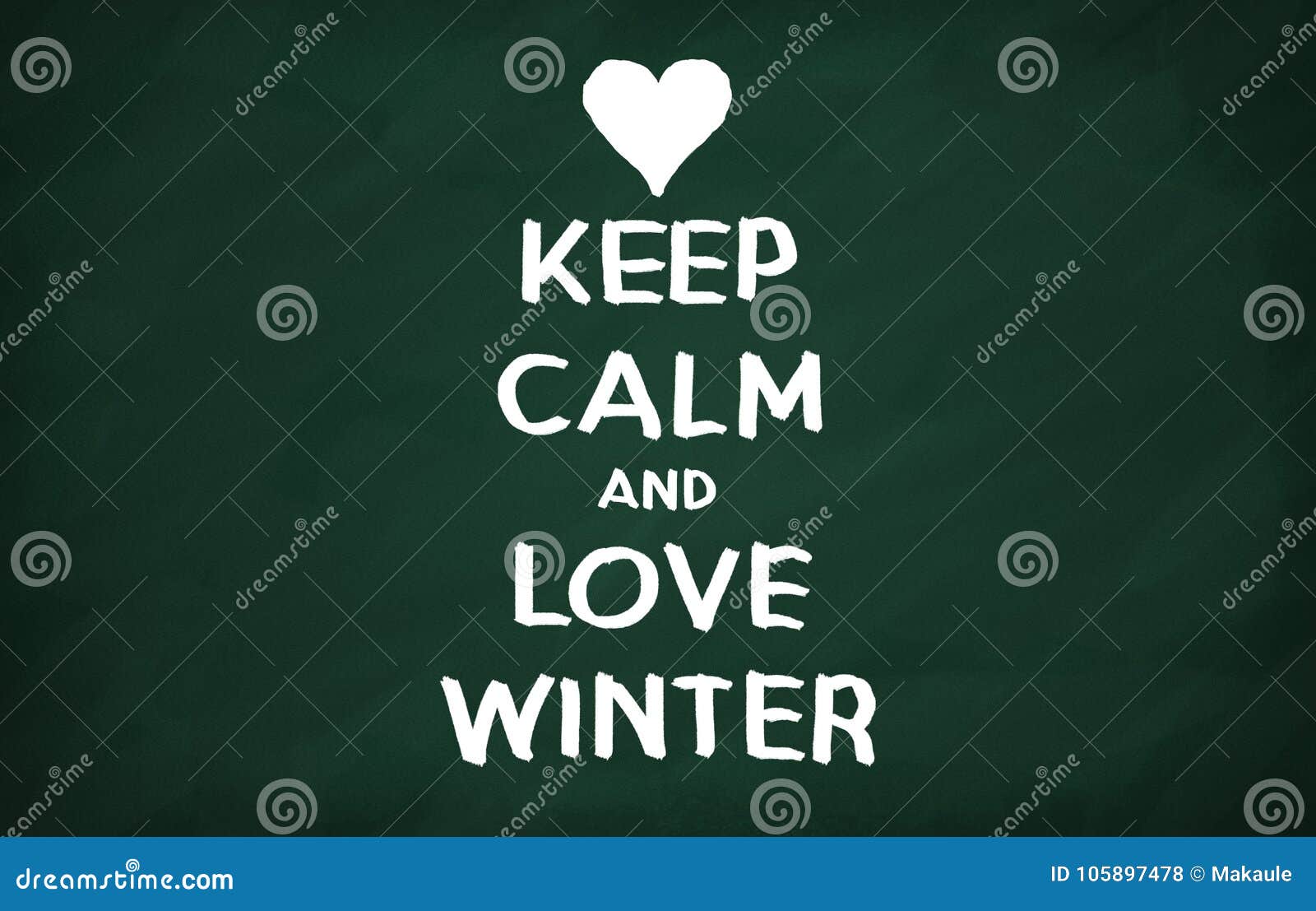 Keep calm and love winter stock illustration. Illustration of white ...