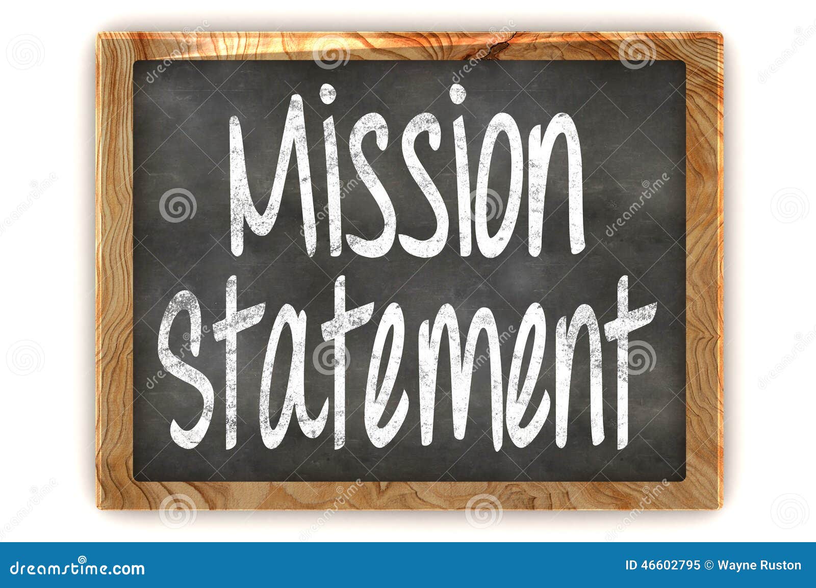 Blackboard Mission Statement Stock Illustration Illustration of