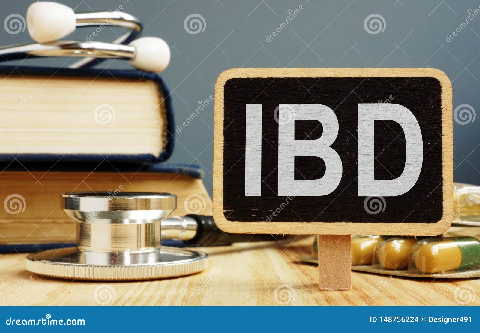 blackboard with sign inflammatory bowel disease ibd