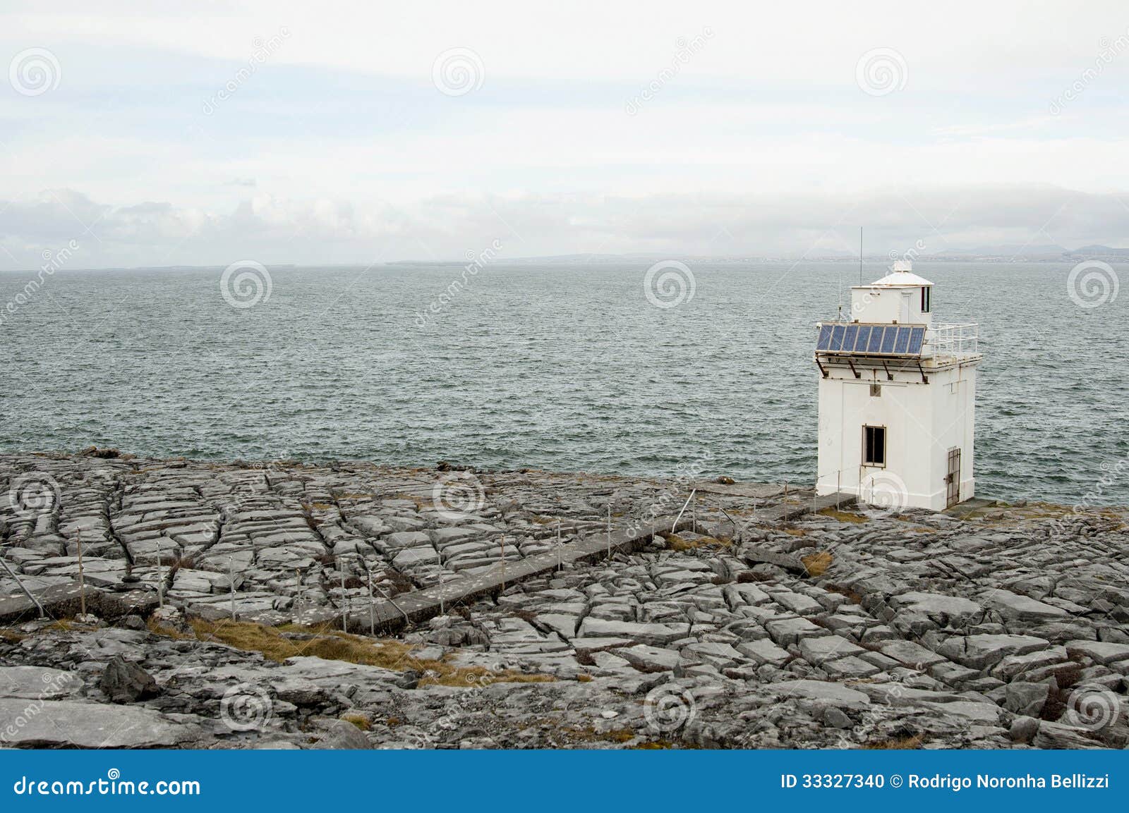 blackhead lighthouse in the burren, co.clare - ireland