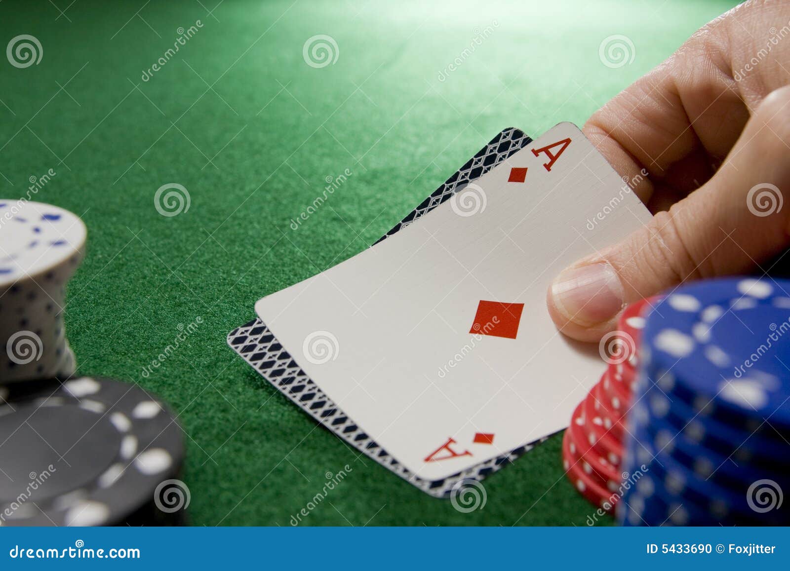 Blackjack Hand With Ace Picture. Image 5433690