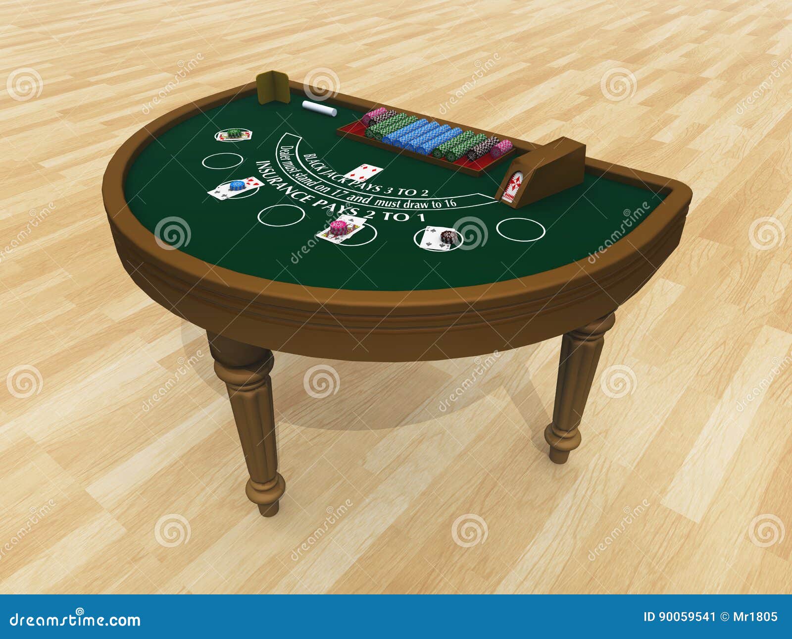 Blackjack table stock illustration. Illustration of banking 90059541
