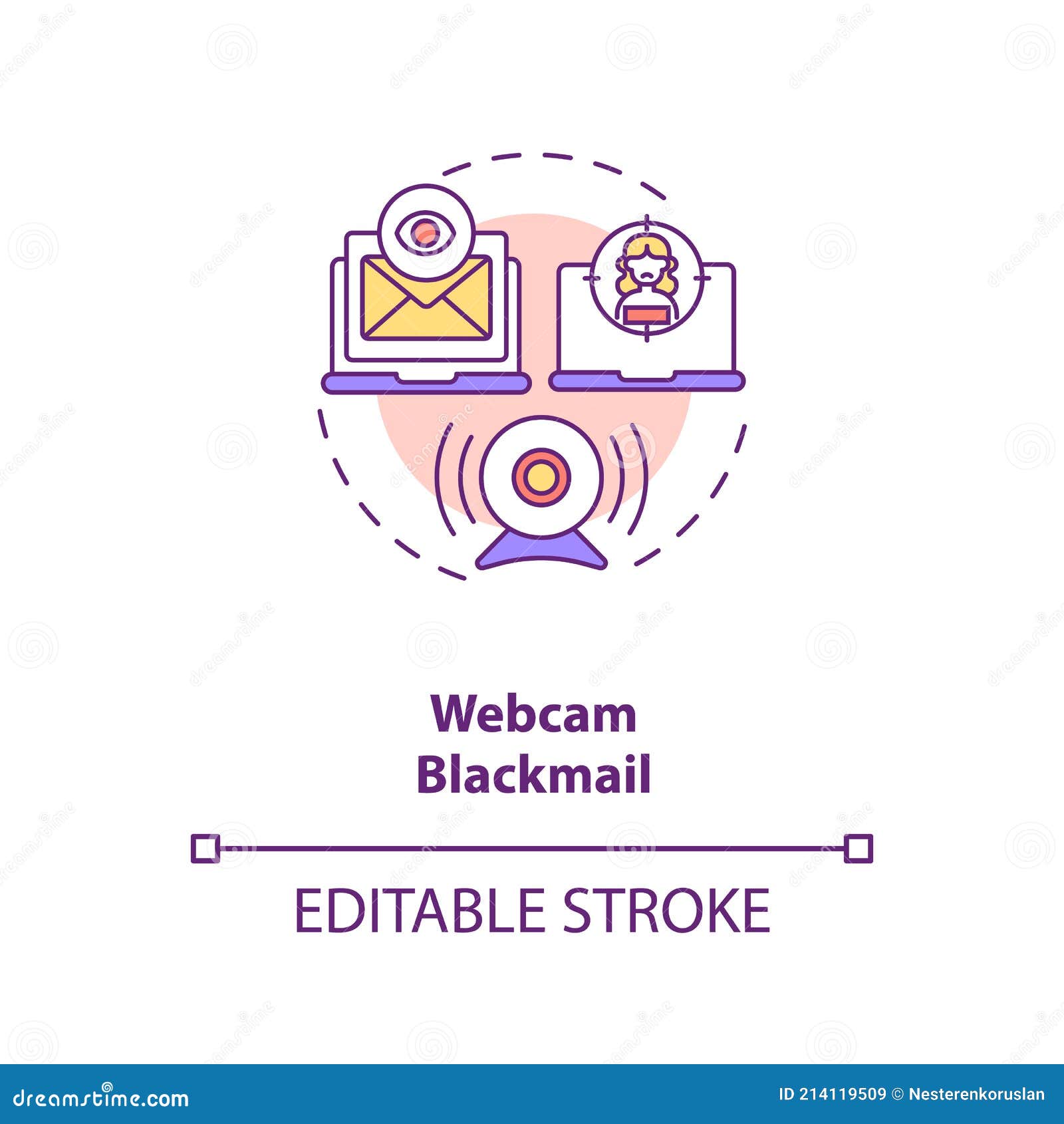 Blackmail Vector Illustration 18871464