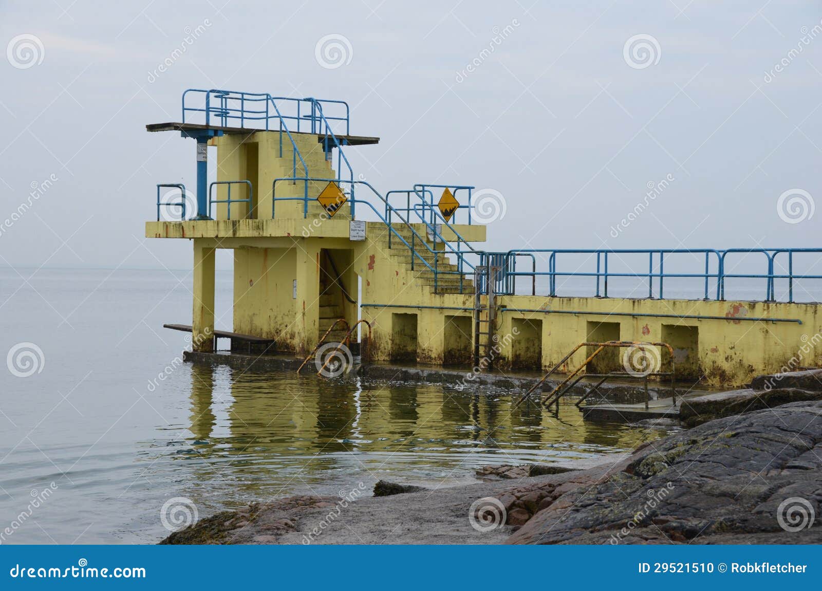 Blackrock diving board stock photo. Image of galway, overcast 29521510