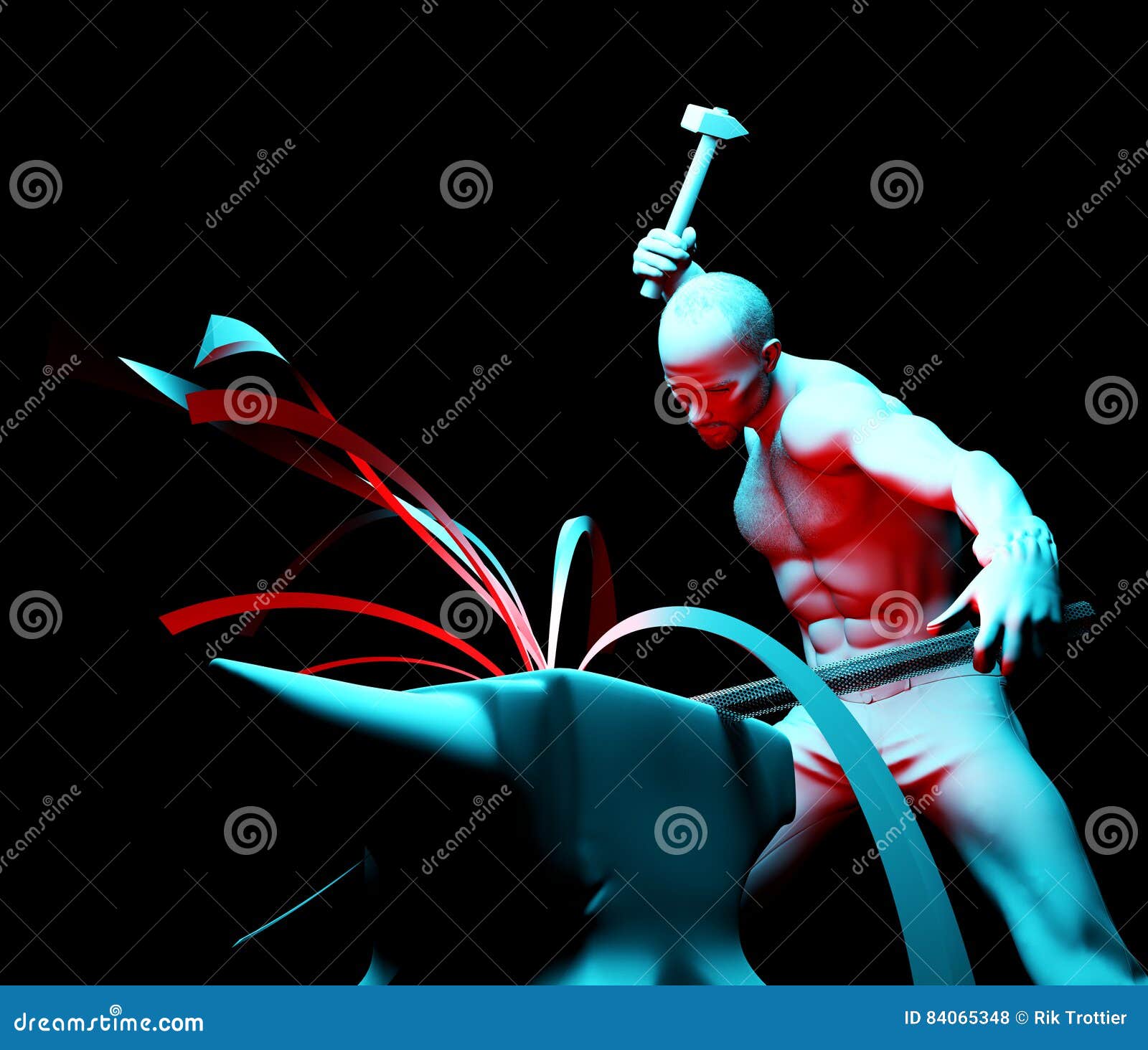 Malleable Iron, Discovered By Archaeologists, Vintage Engraving Vector