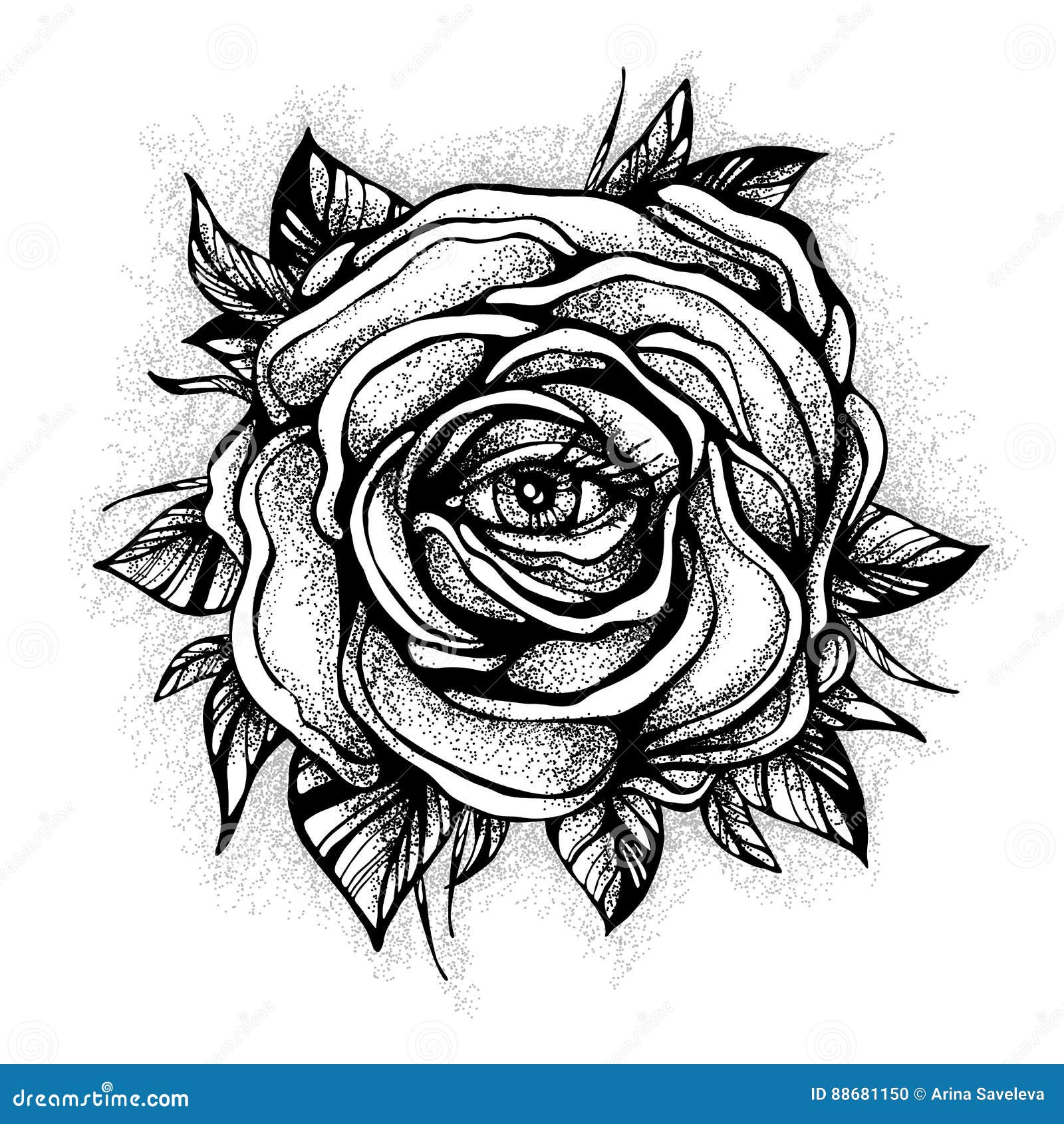 Beautiful Blackwork Tattoo Design Vintage Womans Hand Holding Rose  Flower Dark Romance Highdetailed Vector Artwork Isolated Stock Vector   Illustration of blackwork dark 129619494