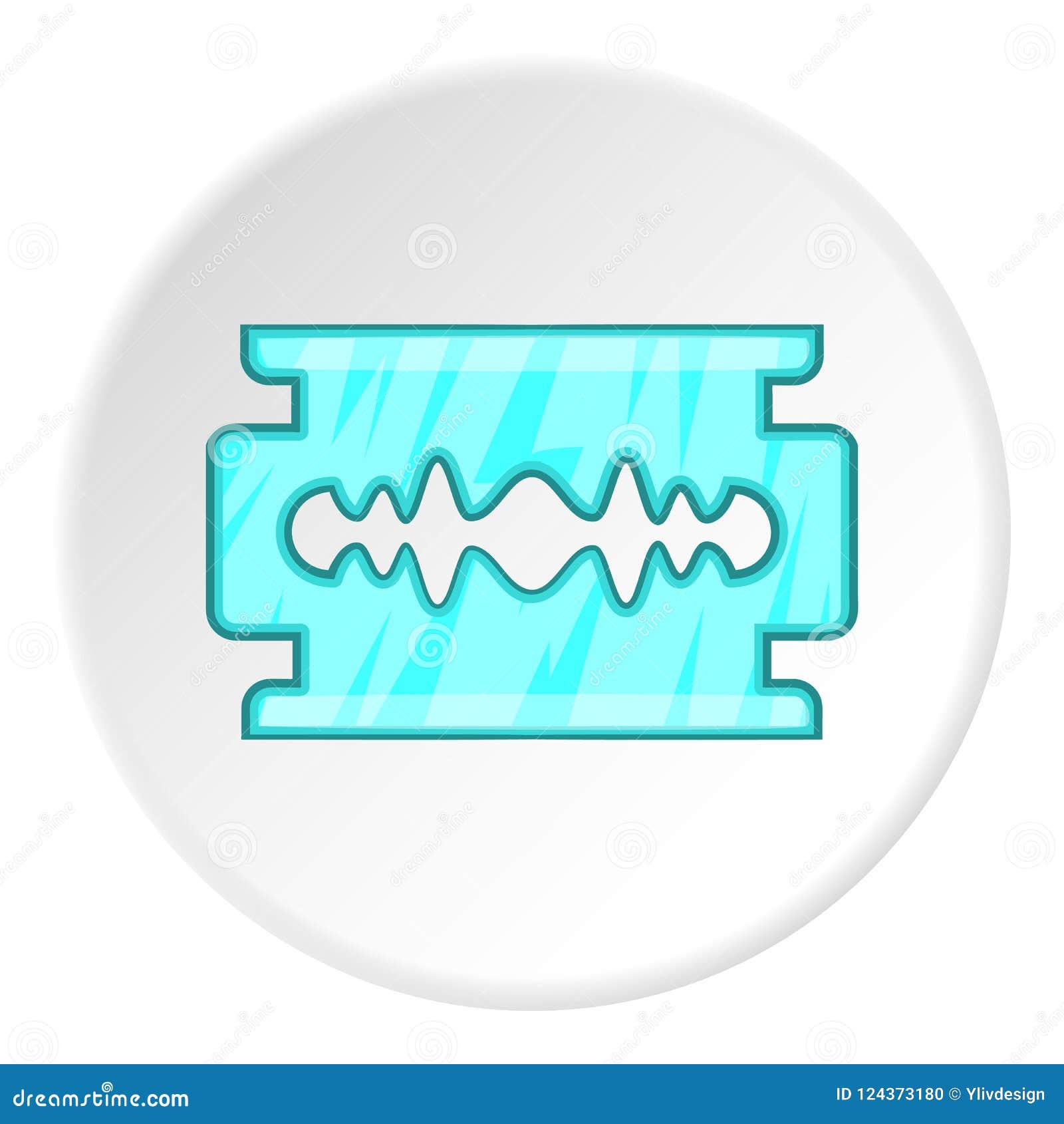 Blade icon, cartoon style stock illustration. Illustration of