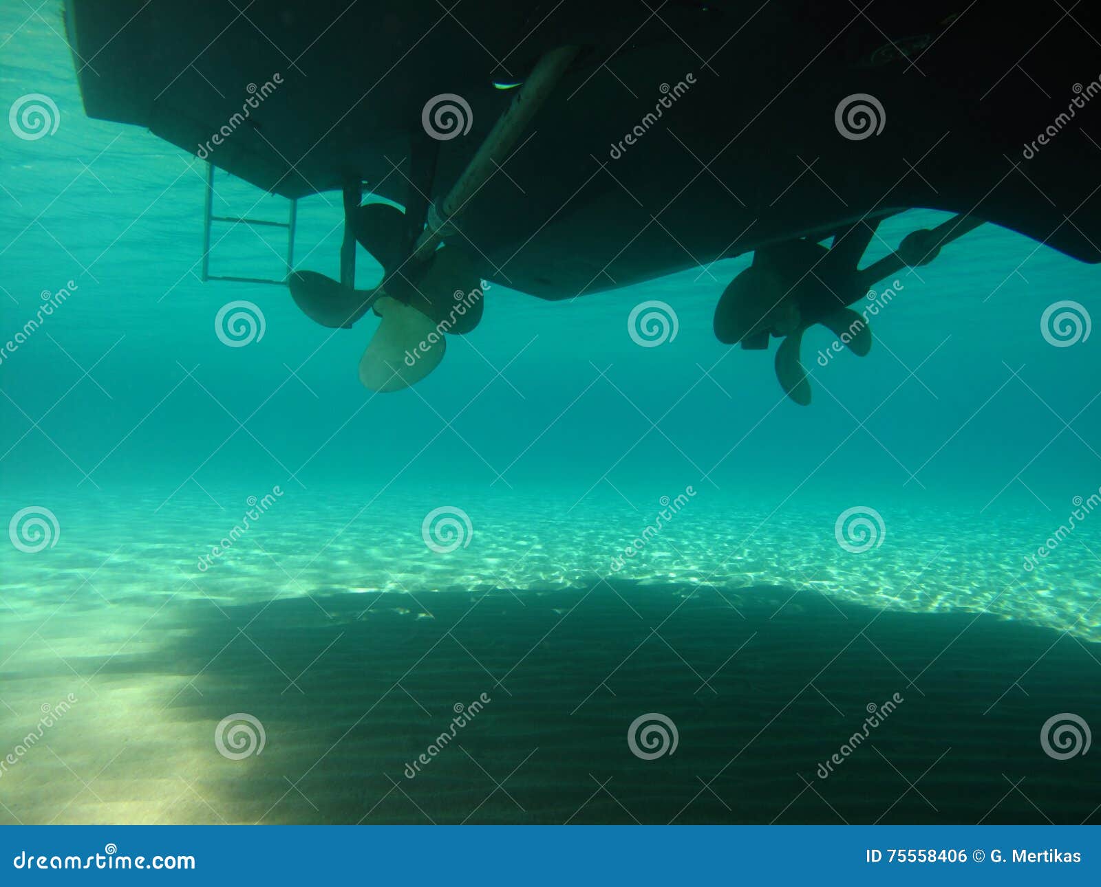 Blades of a Motor Speed Boat Rotor, Front Side Stock Photo Image of