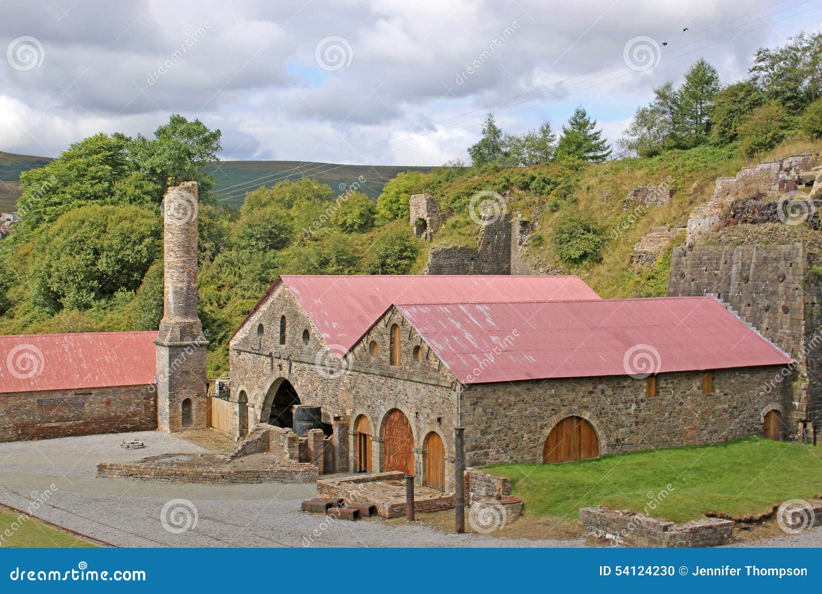 Blaenavon Ironworks stock photo. Image of iron, kiln 54124230