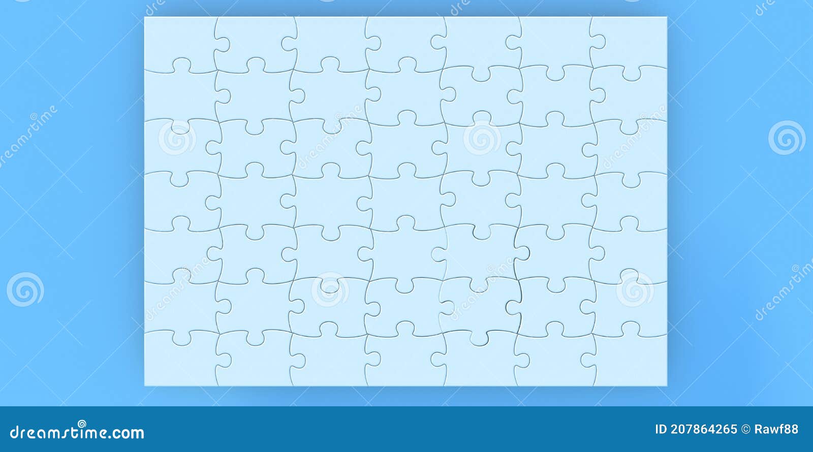 vos Vervallen Modernisering Blanco Tegels Voor Puzzelstukjes Achtergrondraster 7 X 749 Stuks 3d  Illustratie Stock Illustratie - Illustration of zaken, spel: 207864265