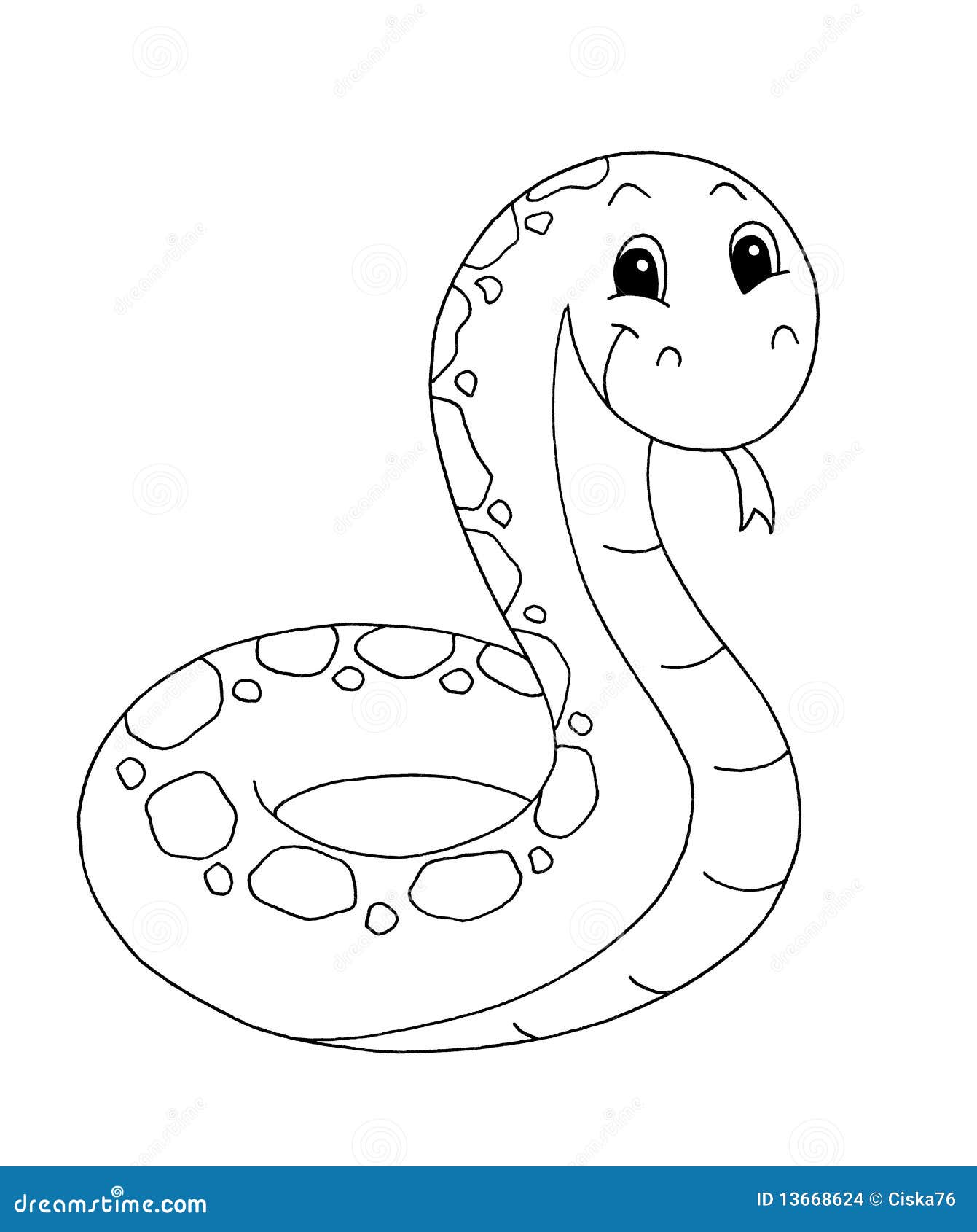 Blanco y negro - serpiente stock de ilustración. Ilustración de arrastre -  13668624, image size:1341x1690