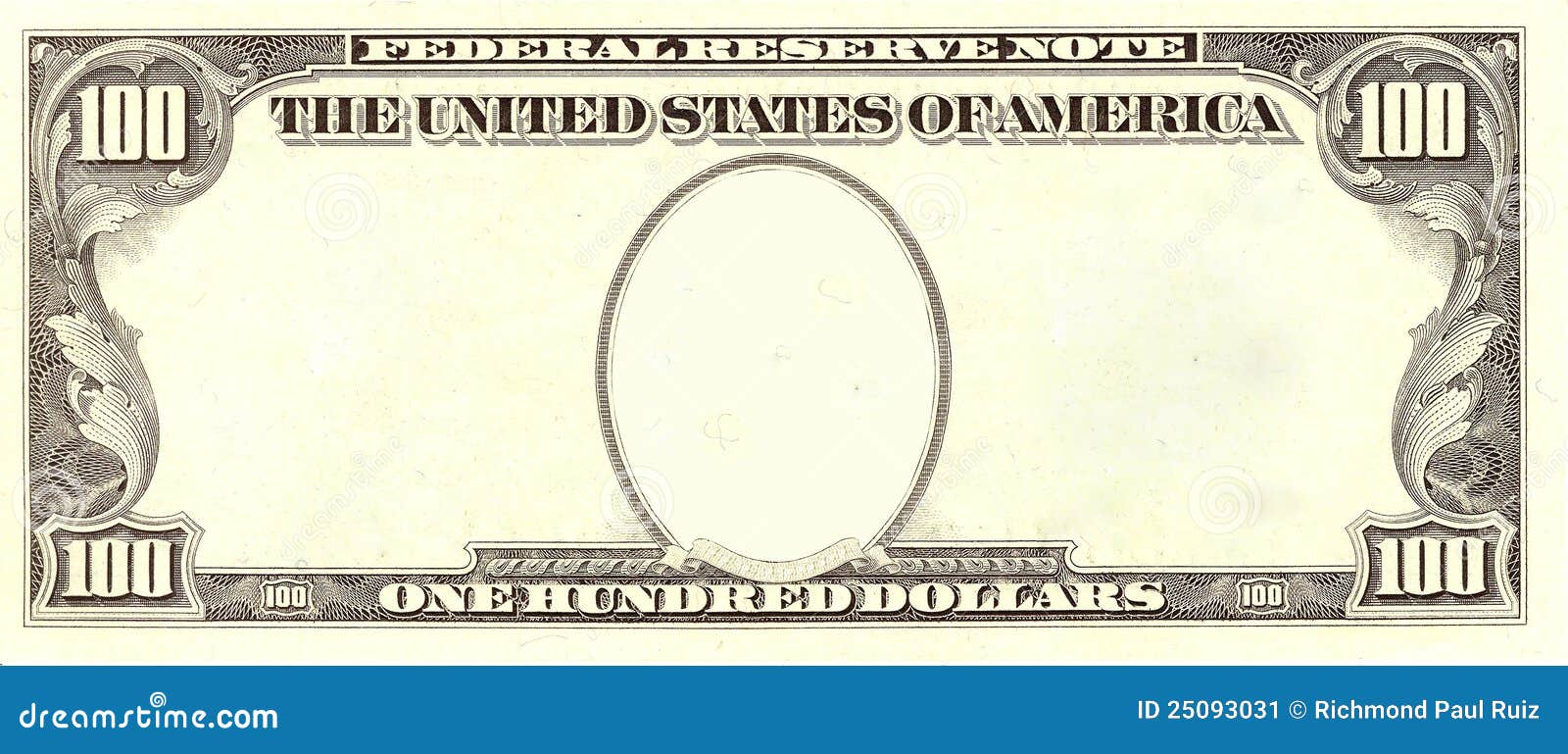 Dollar Bill Template