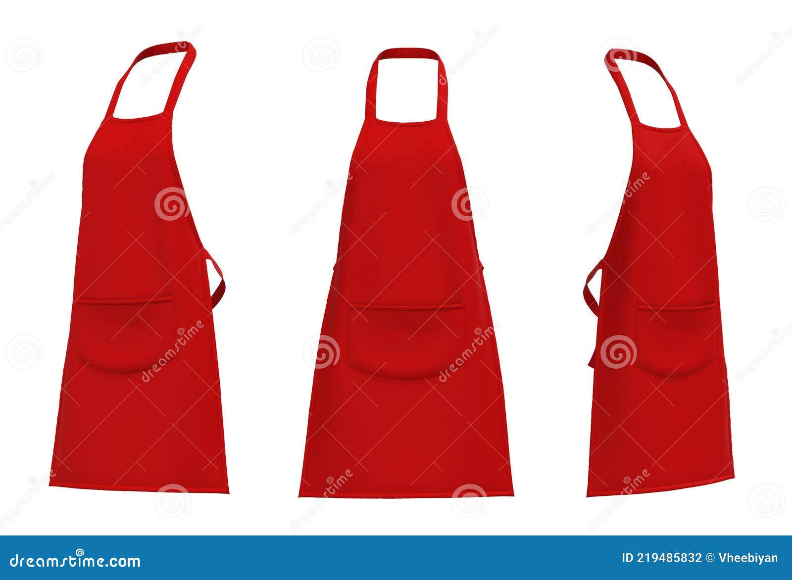 Blank Apron Mockup, Clean Apron, Design Presentation for Print Stock