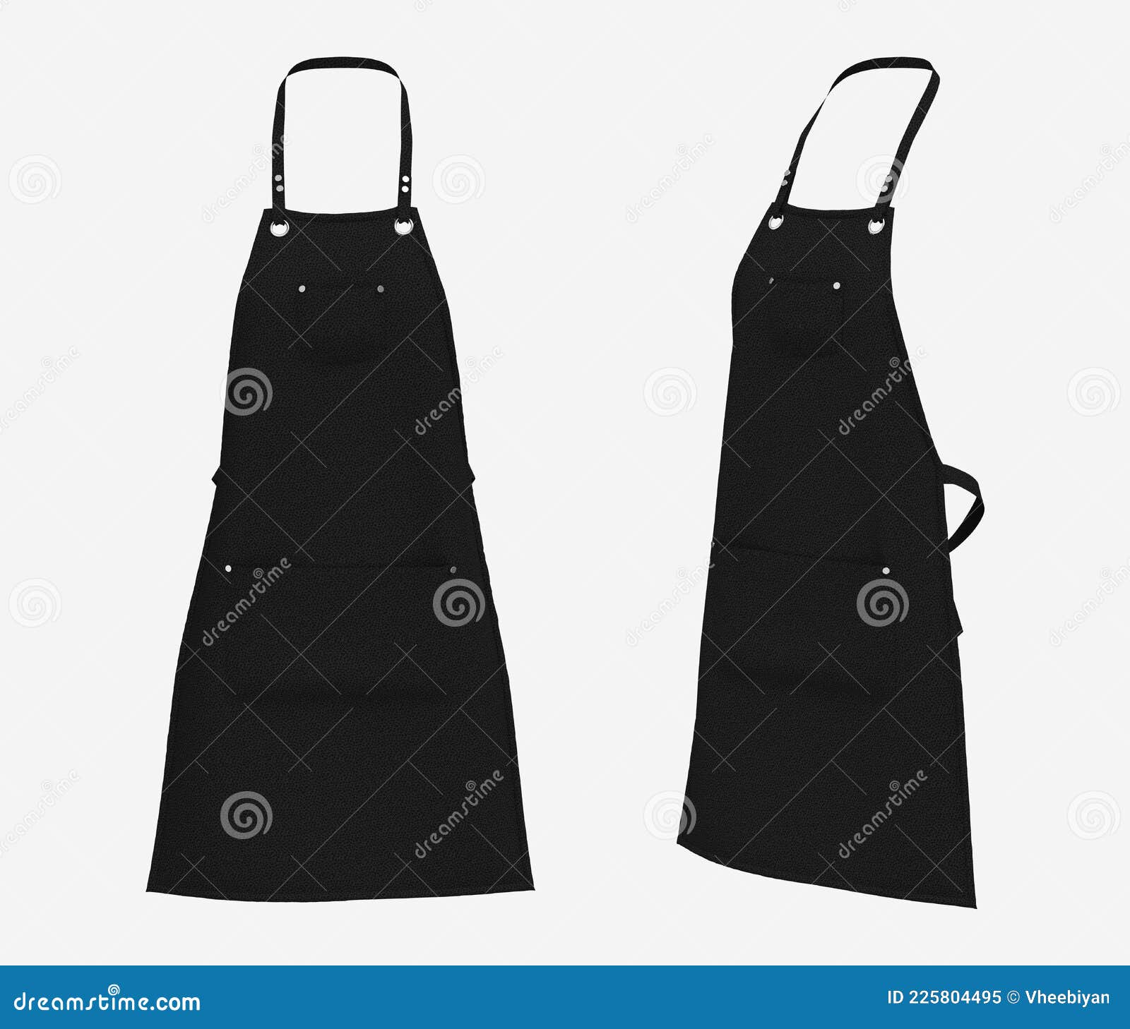 Blank Aprons, Apron Mockup, Clean Apron, Design Presentation for Print