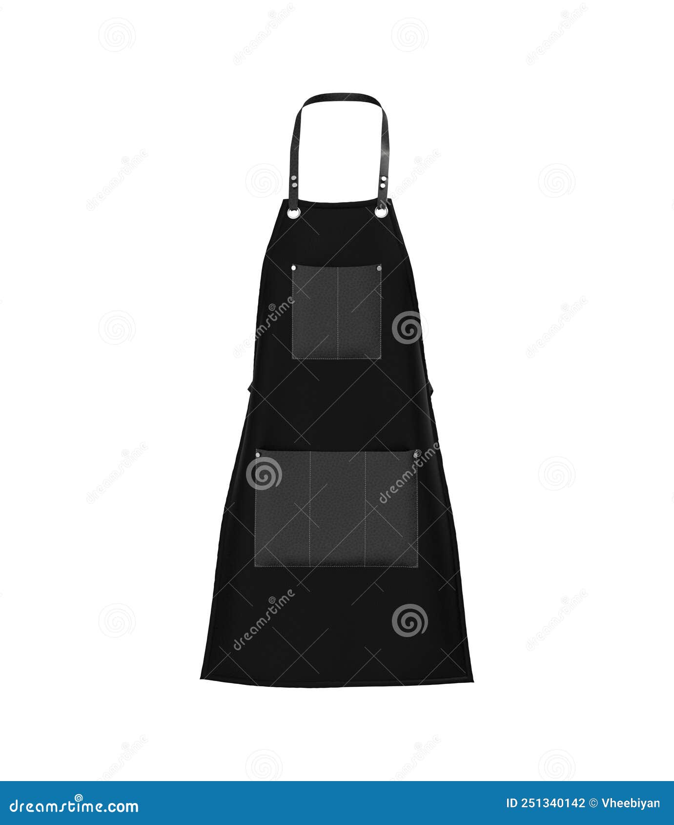 Blank Aprons, Apron Mockup, Clean Apron Stock Illustration