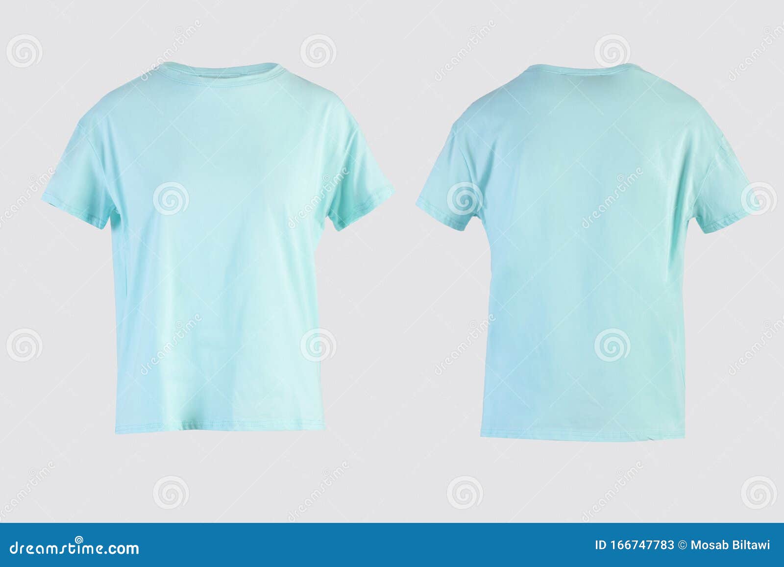 teal shirt front and back