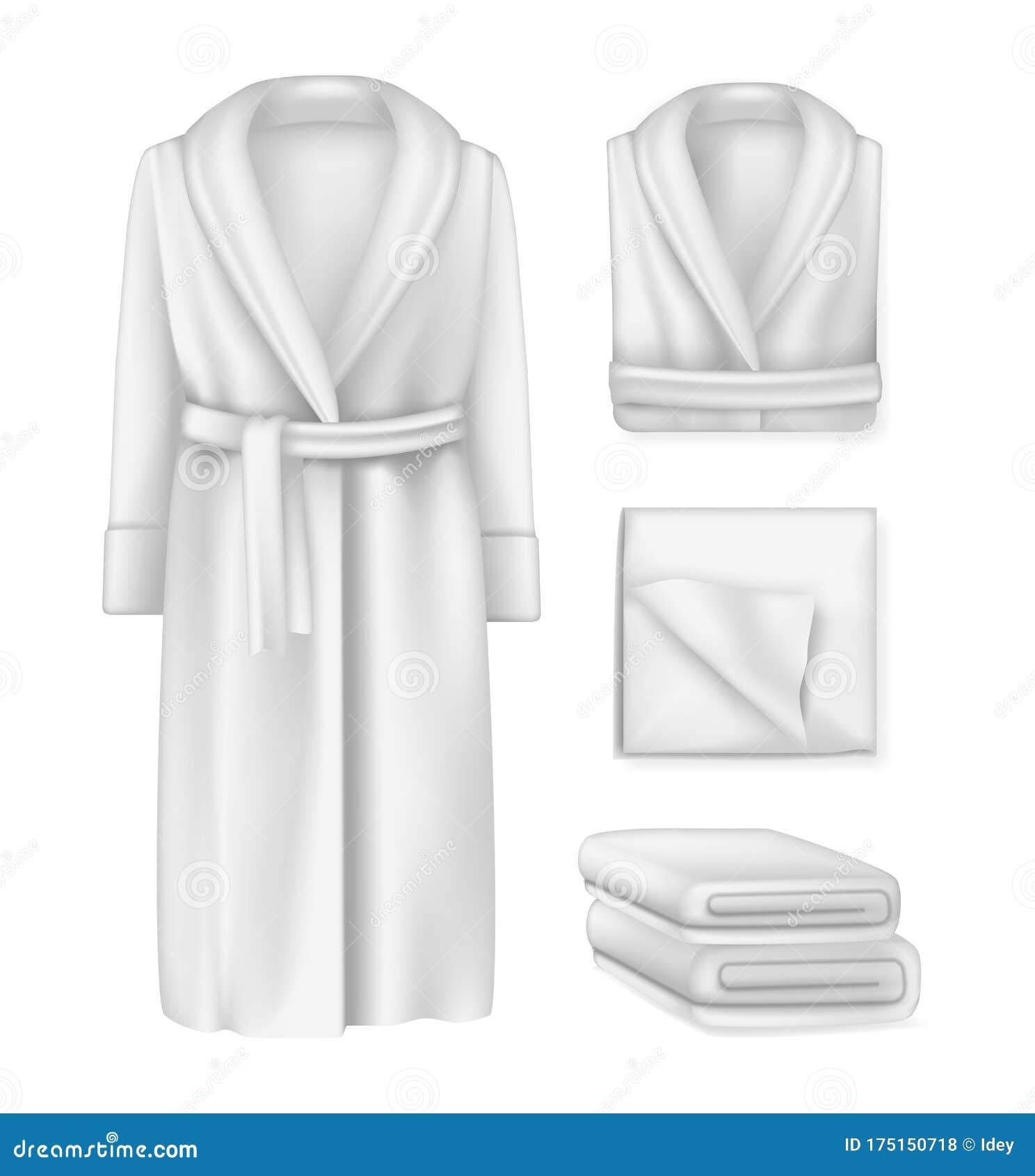 Download Blank Bathrobe Male And Female Fluffy Towel Cloths Pemty Template Mock Up Stock Vector Illustration Of Hygiene Empty 175150718