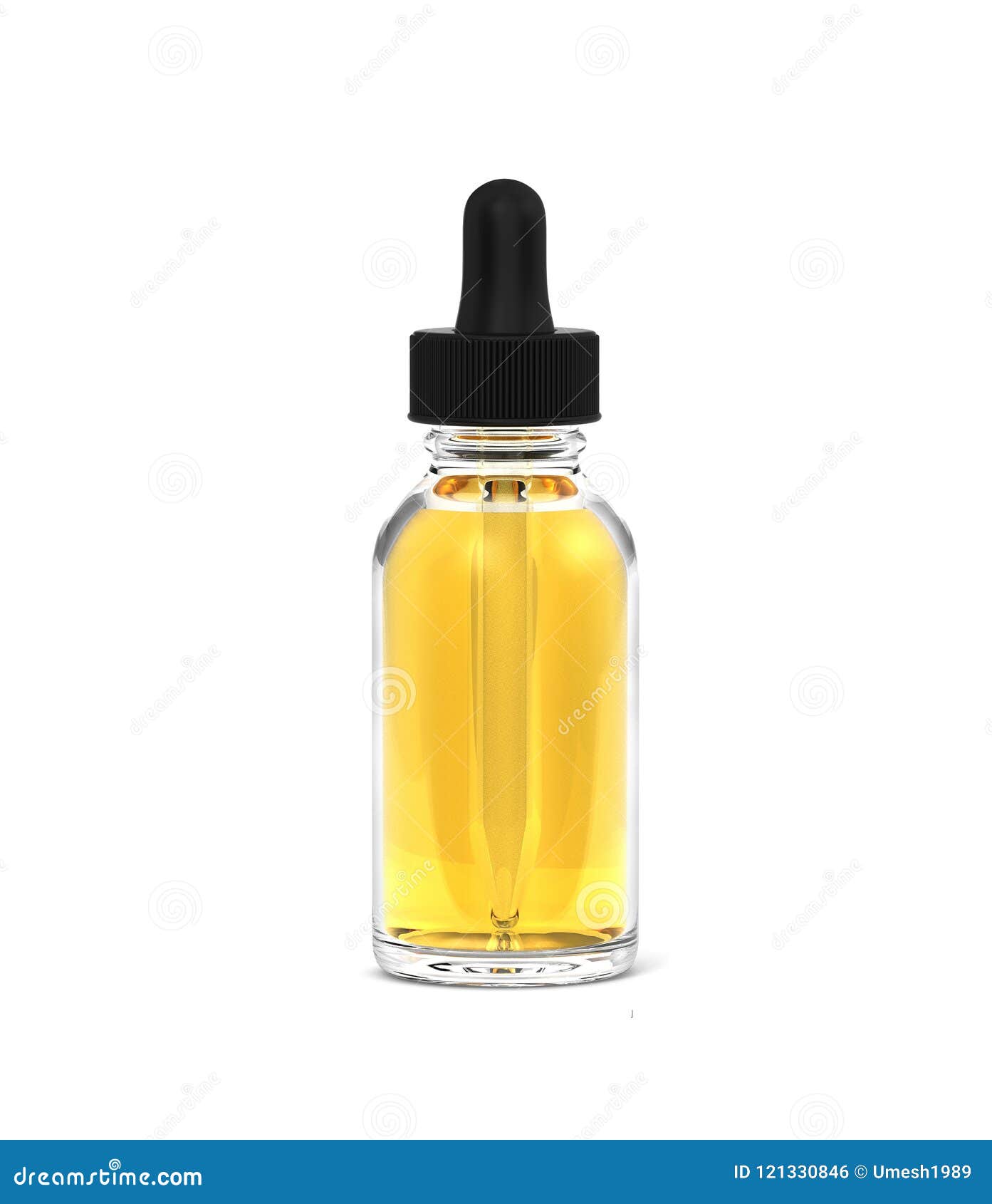 Download Blank Beard Oil Dropper Bottle For Mockup. 3d Illustration ...