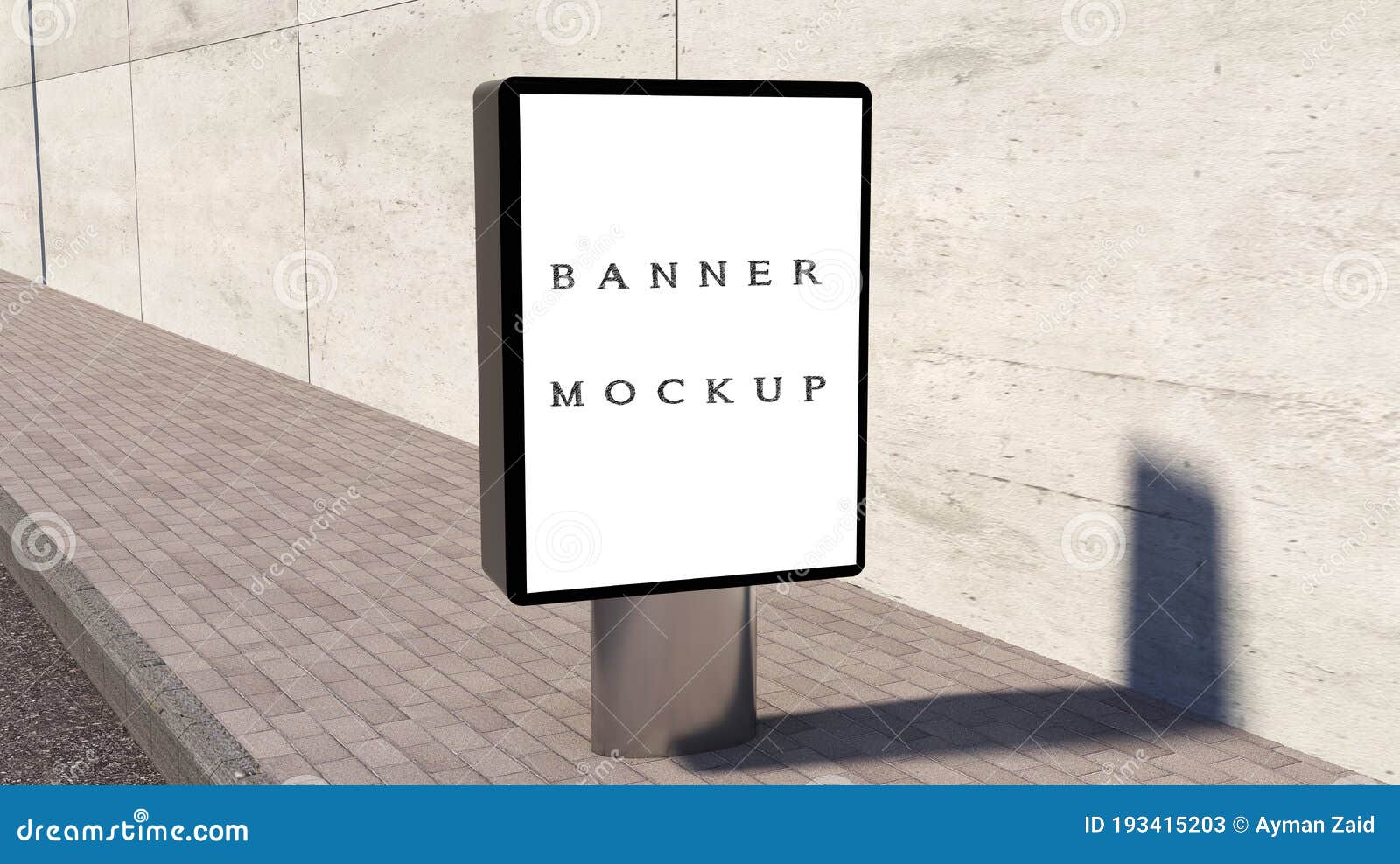 Blank Billboard Empty Advertisement Isolated On Street Background Empty Banner Mockup Template Light Box Stock Image Image Of Brick Architecture 193415203