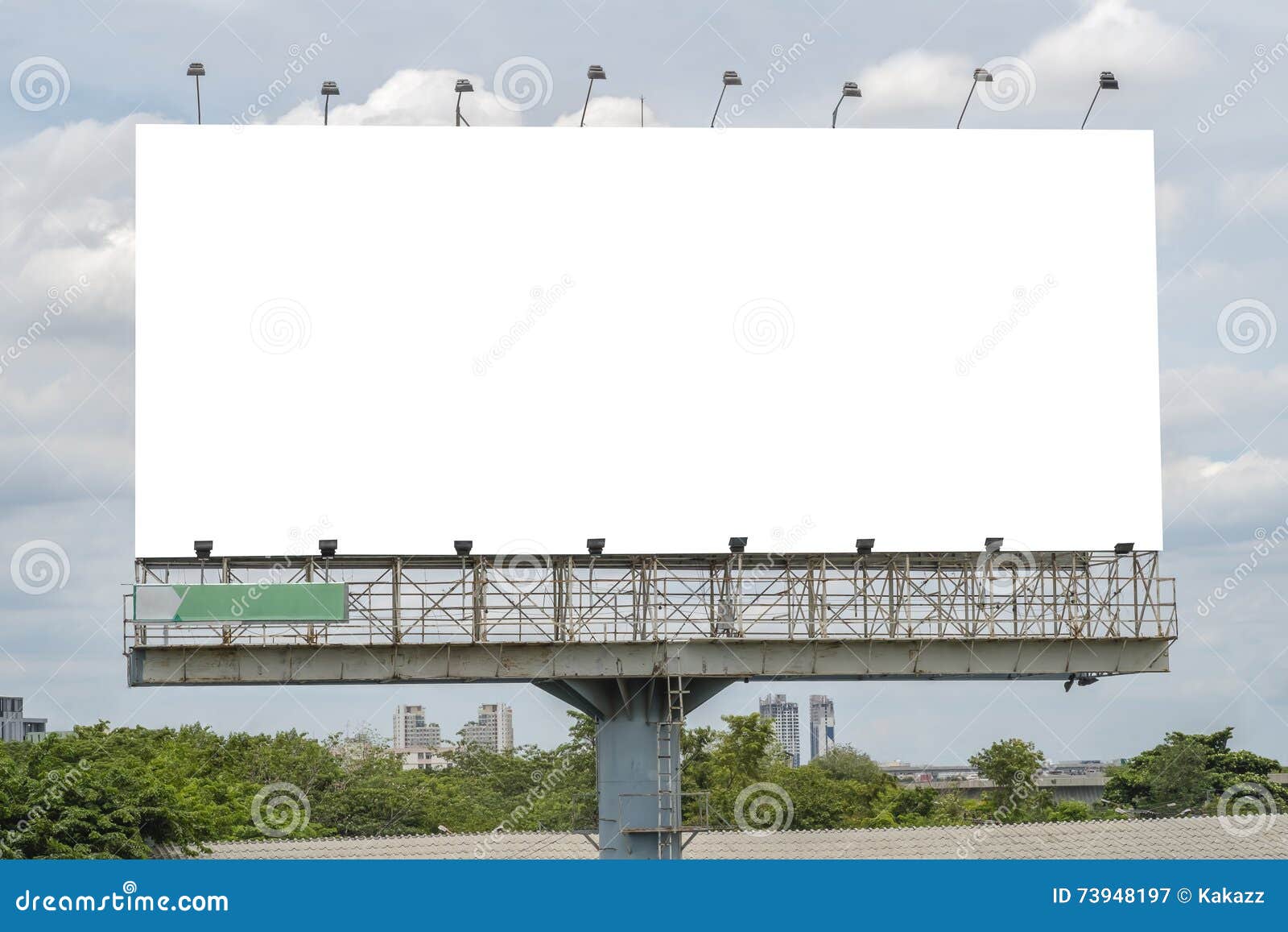 Blank Billboard Template Stock Image Image Of Highway 73948197