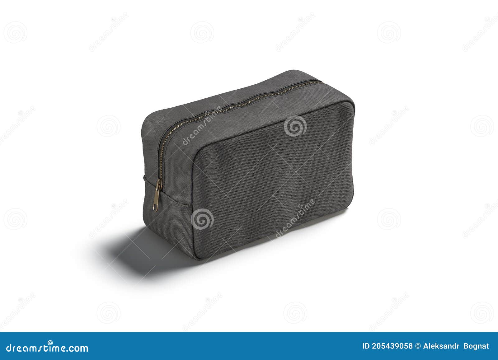 Download Blank Black Canvas Cosmetic Bag Mockup, Side View Stock ...