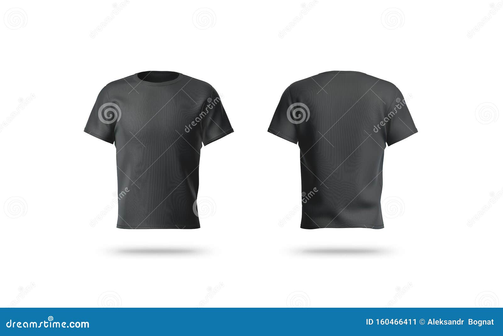 Download Blank Black Clean T Shirt Mockup Isolated Front And Back View Stock Illustration Illustration Of Outfit Apparel 160466411
