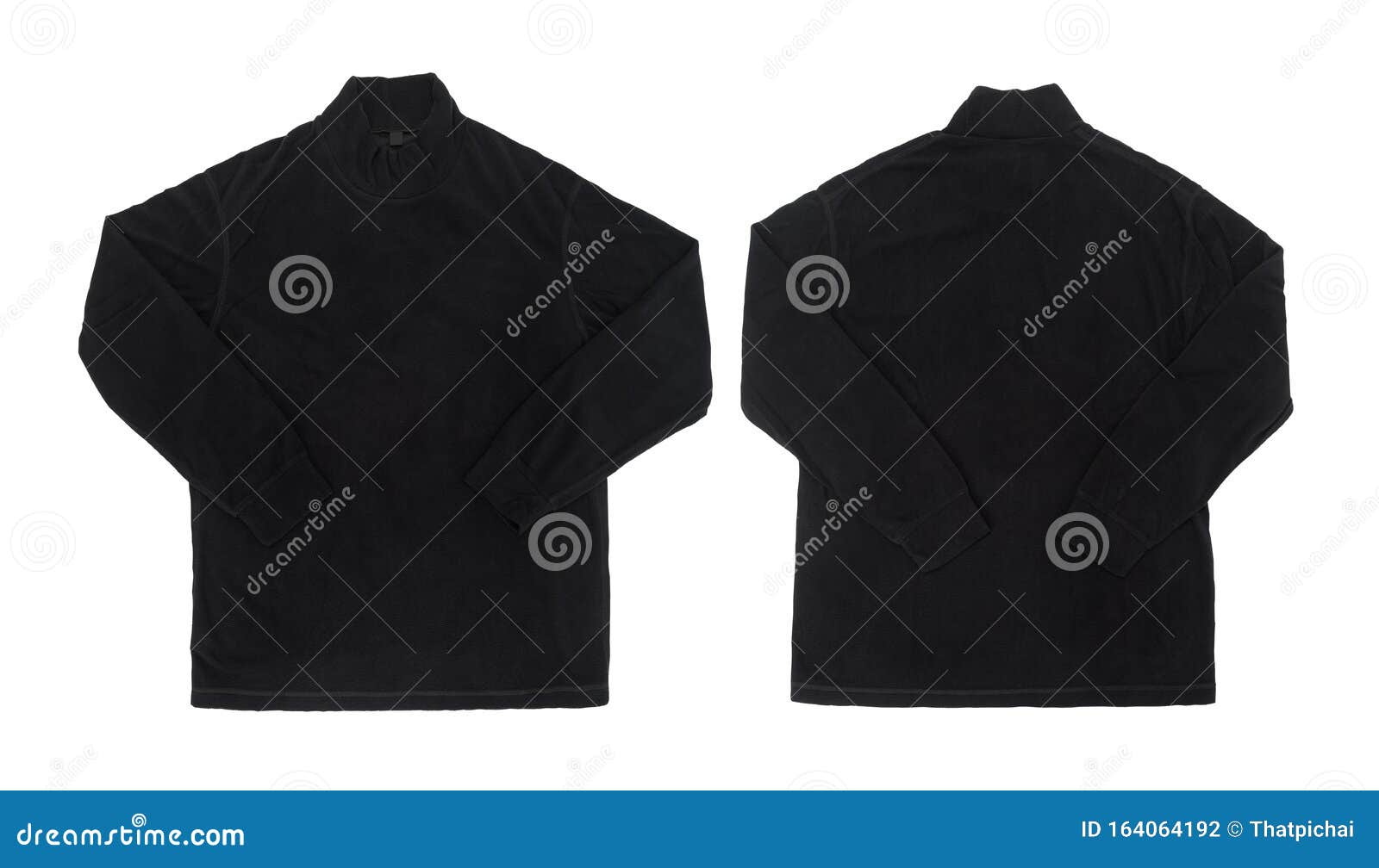 Download Blank Black Long Sleeve T Shirt Mock Up Template, Front ...