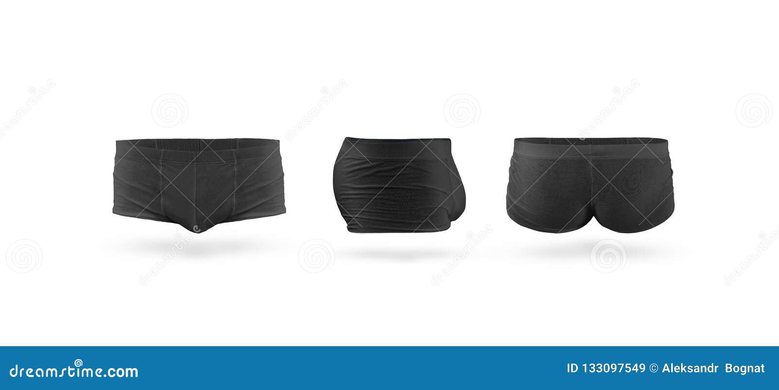 Download Blank Black Mens Trunks Underwear Mockup Set, Isolated ...