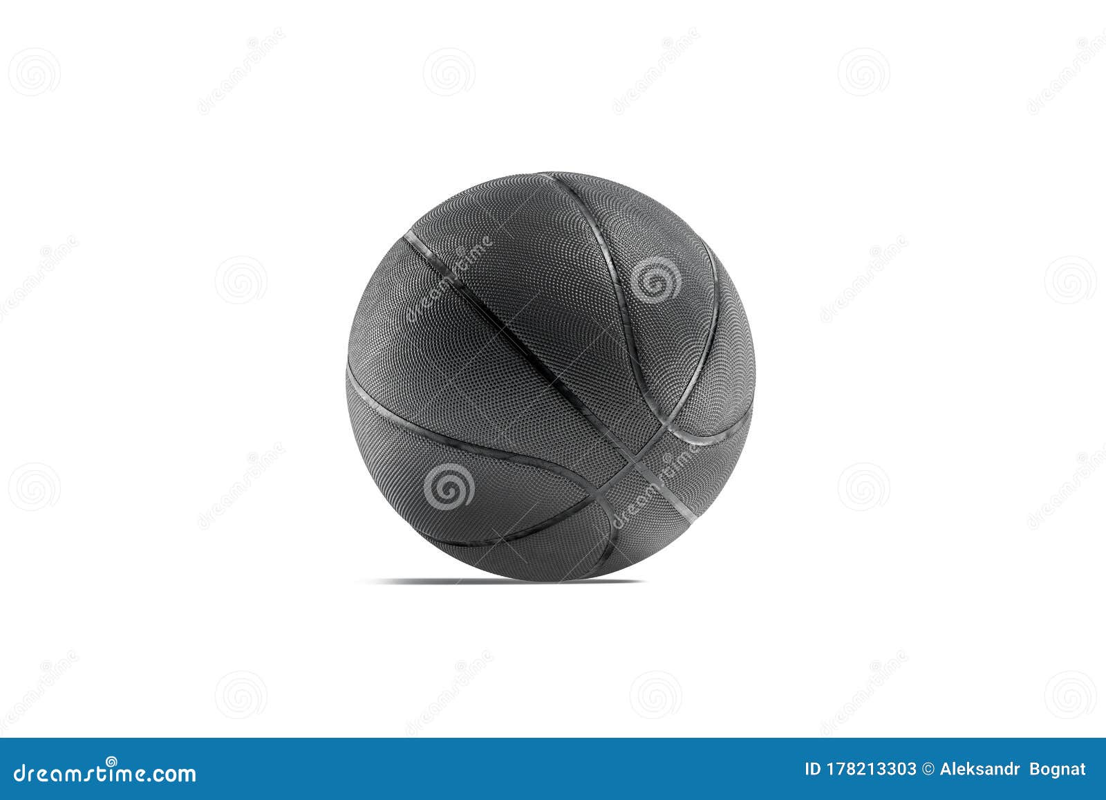 Download Blank Black Rubber Basketball Ball Mock Up, Half-turned ...