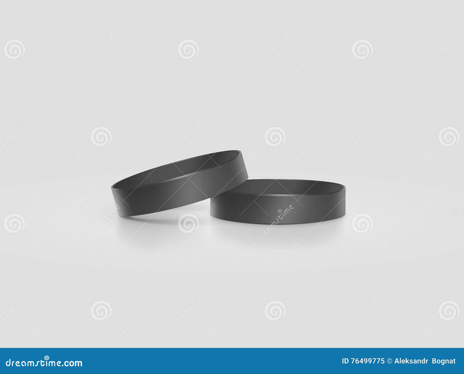 Download Blank Black Rubber Wristband Mockup, Clipping Path, Mock Up Design Stock Illustration ...