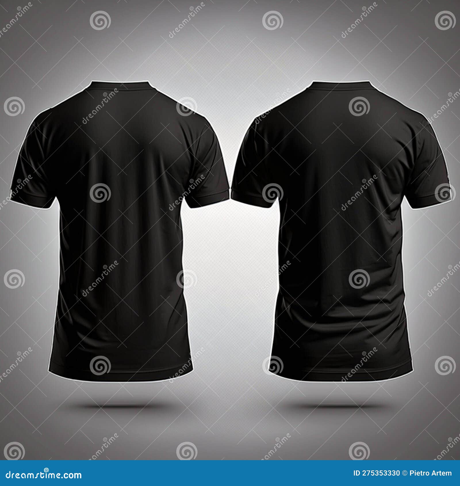 Black t shirt template cheap illustrator