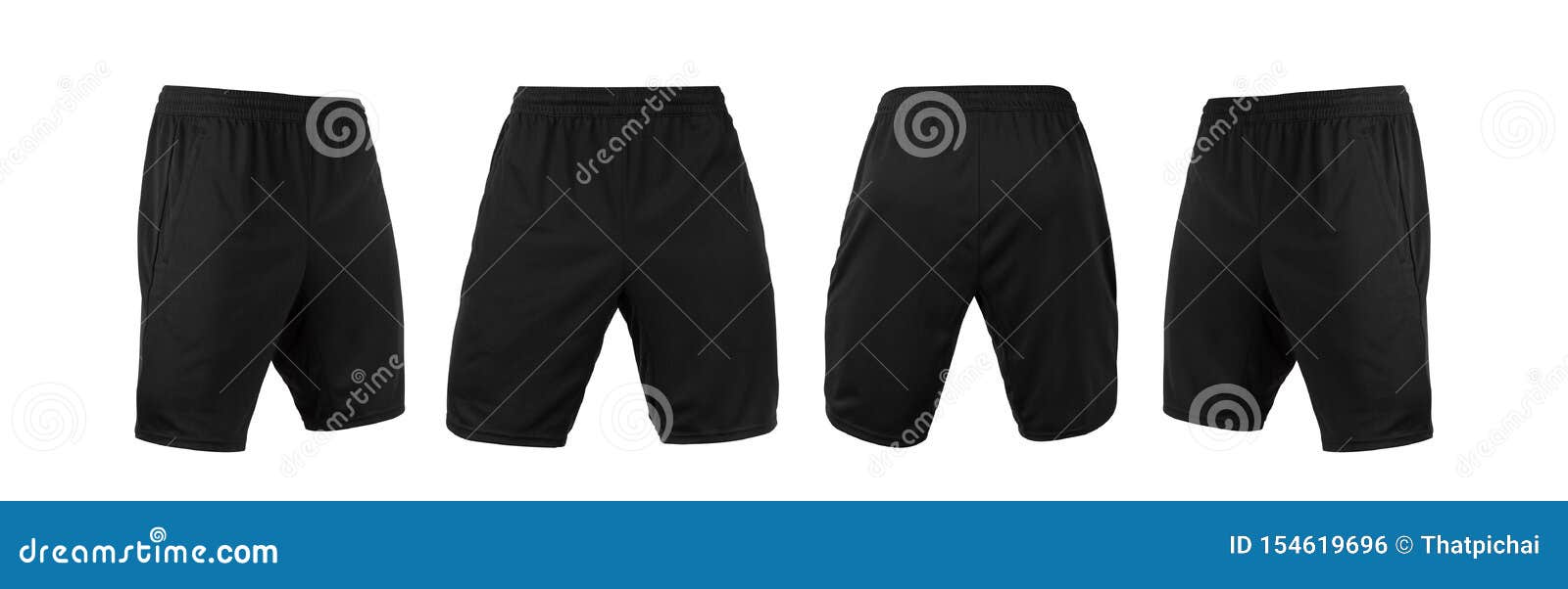Download Blank Black Shorts Pant Mock Up Template, Front And Back ...