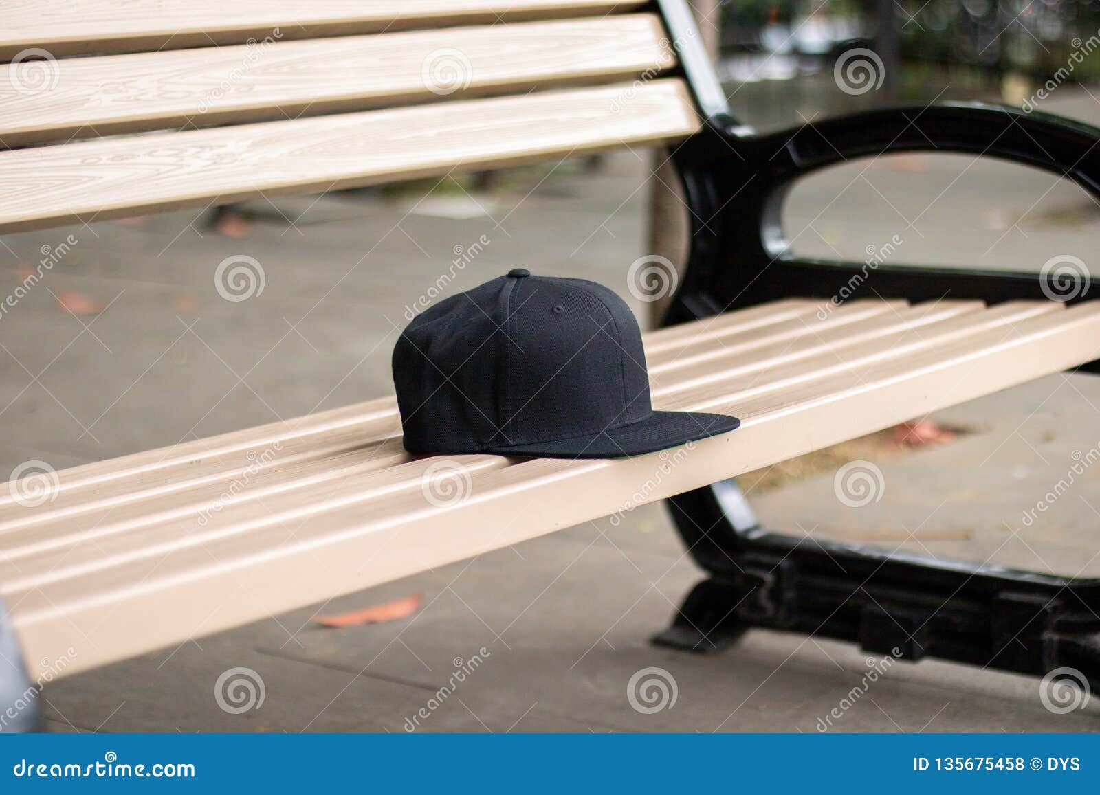 Download Blank Black Snapback Hat Cap Flat Visor For Mockup Stock ...