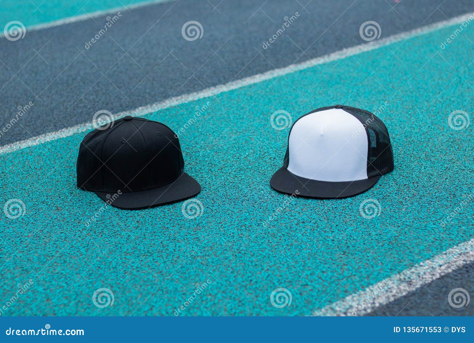 Download Blank Black Snapback And Trucker Hat Cap Flat Visor For ...