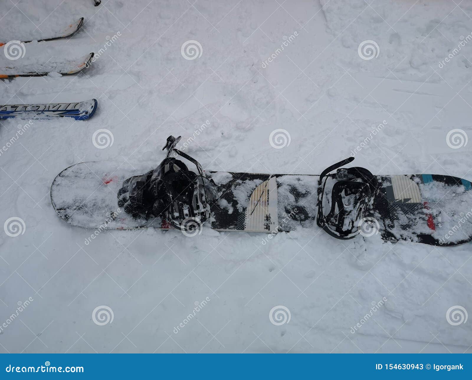 Download Blank Black Snowboard Design Mockup, Front And ...