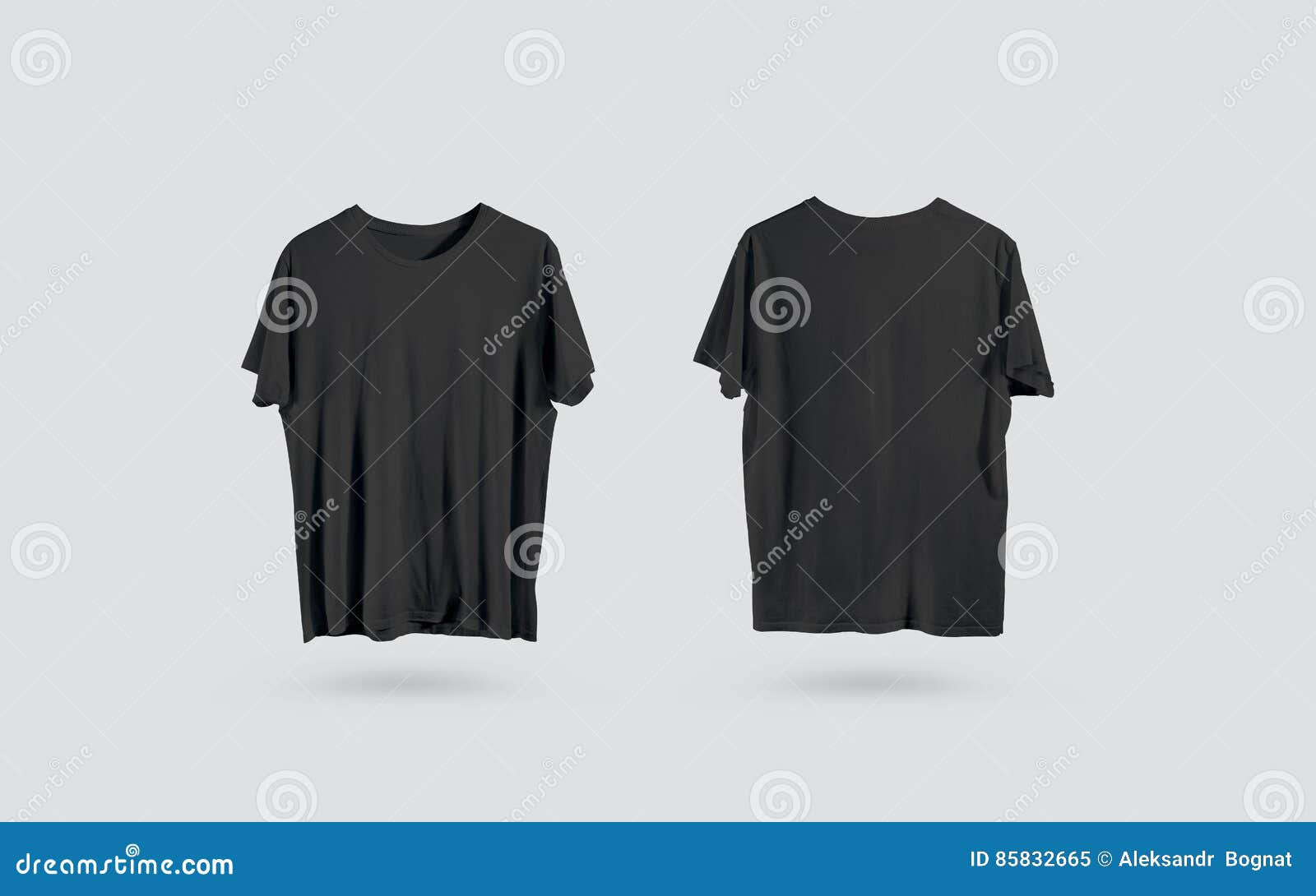Download Blank Black T-shirt Front And Back Side View, Design ...