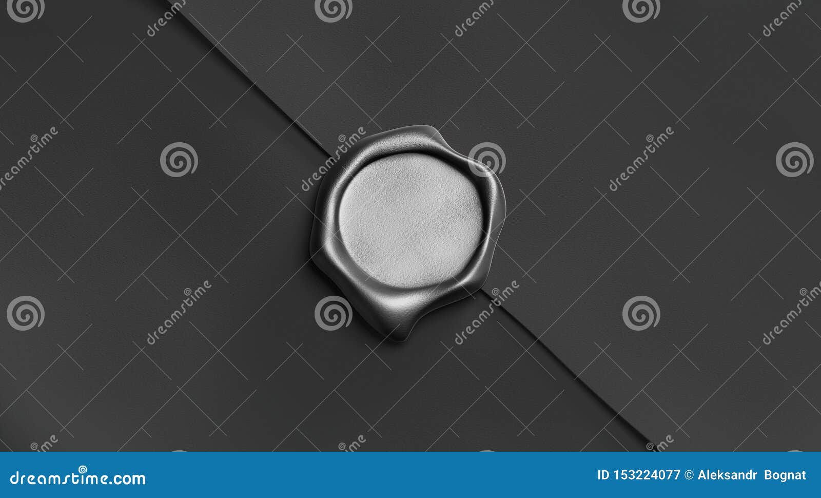Download Blank Black Wax Stamp On Paper Envelope Mockup, Top View ...