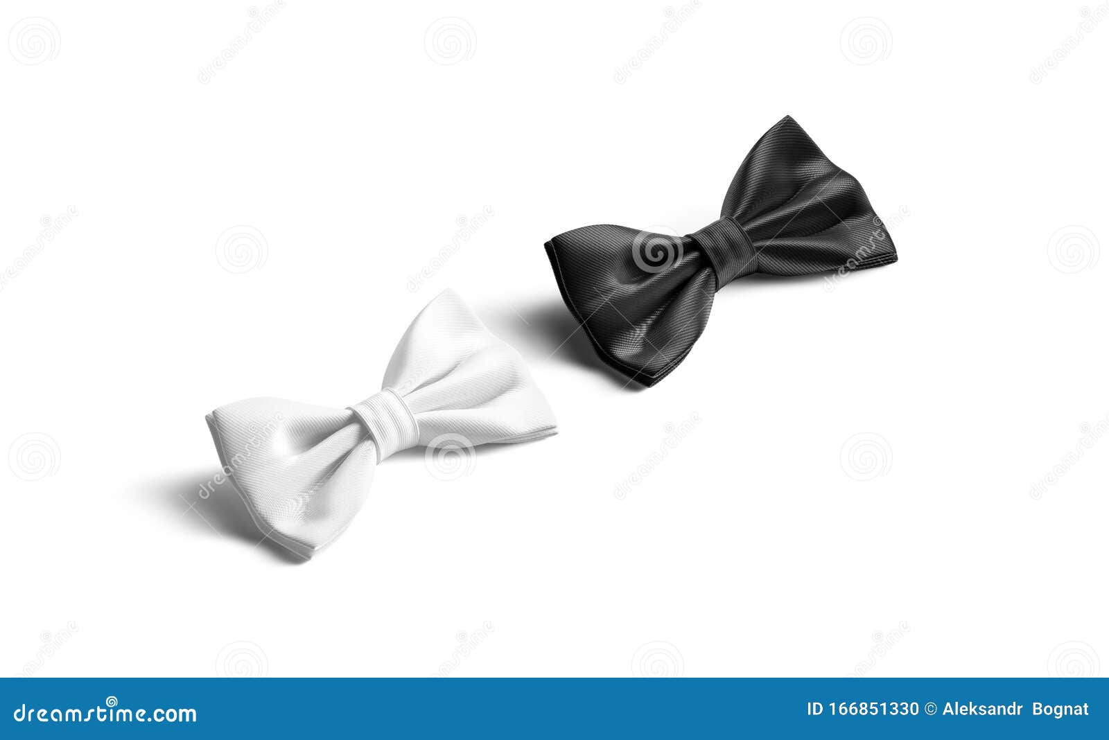 Download Blank Black And White Bow Tie Mockup Lying, Side View ...