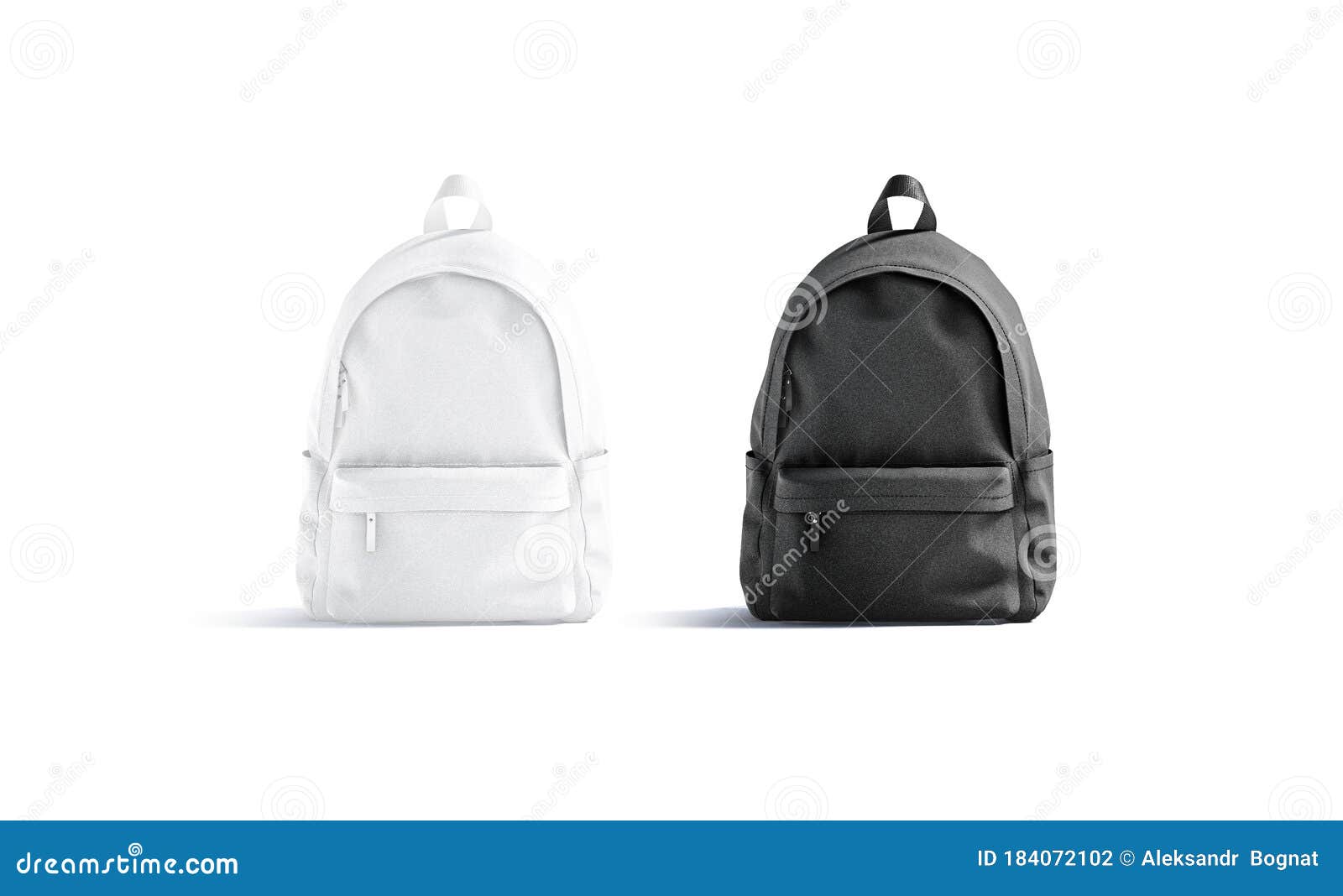 black and white stripe backpack
