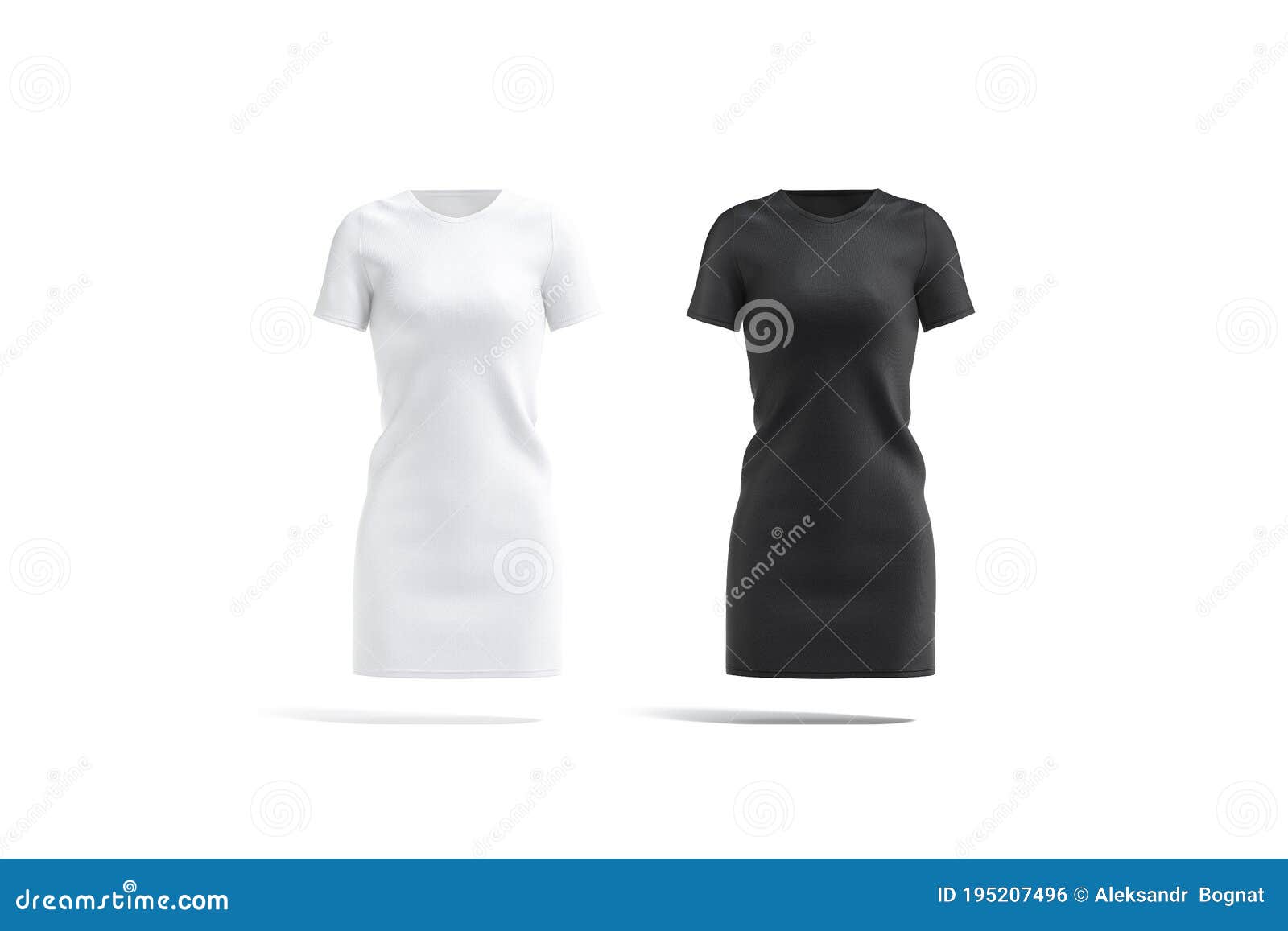 Download Blank Black And White Cloth Dress Mock Up, Front View ...