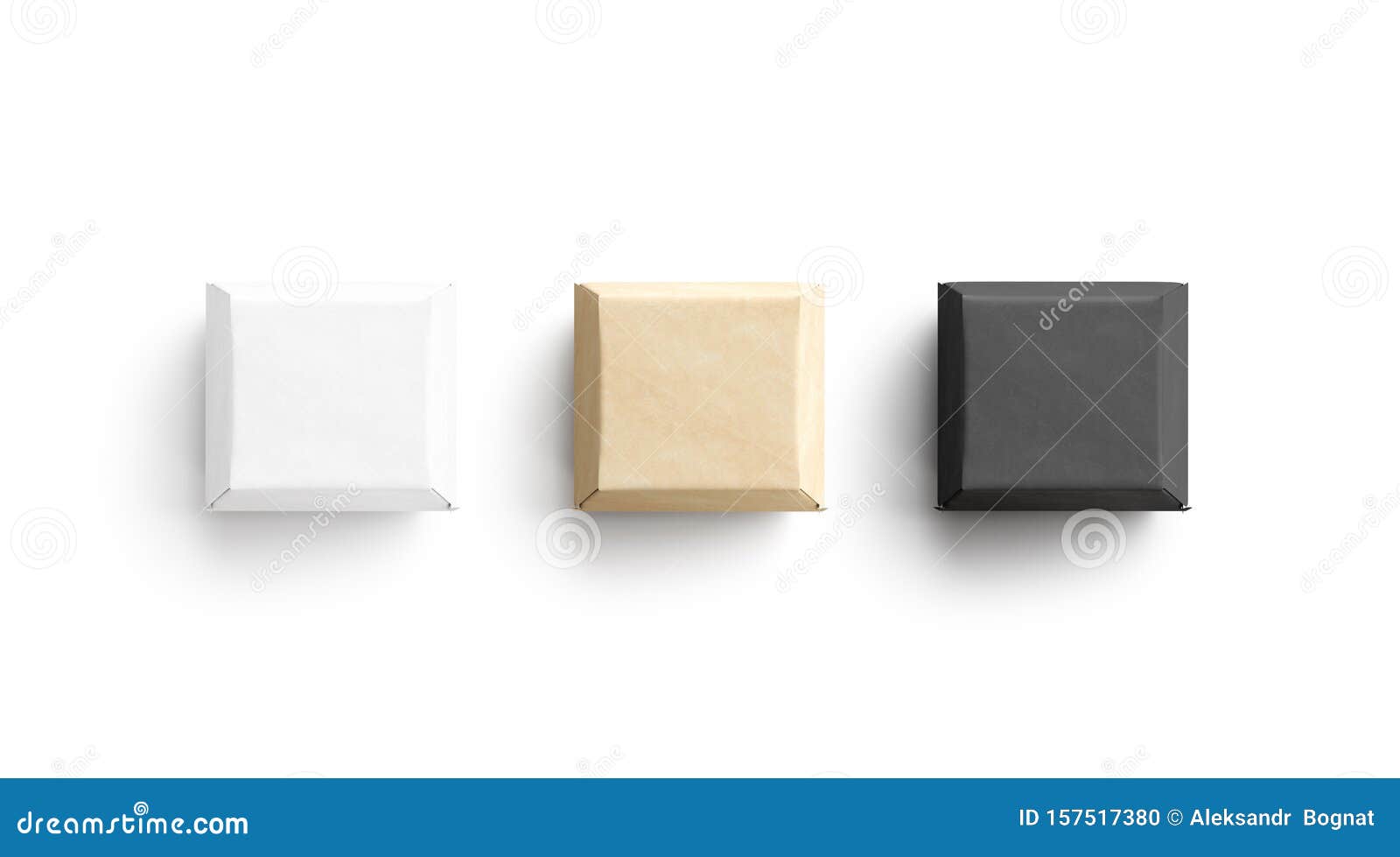 Download Blank Black, White And Craft Burger Box Mockup Set Stock ...