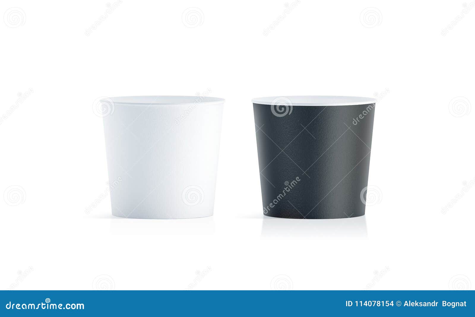 Download Blank Black And White Food Bucket Mockup Stock Photo Image Of Fried Empty 114078154