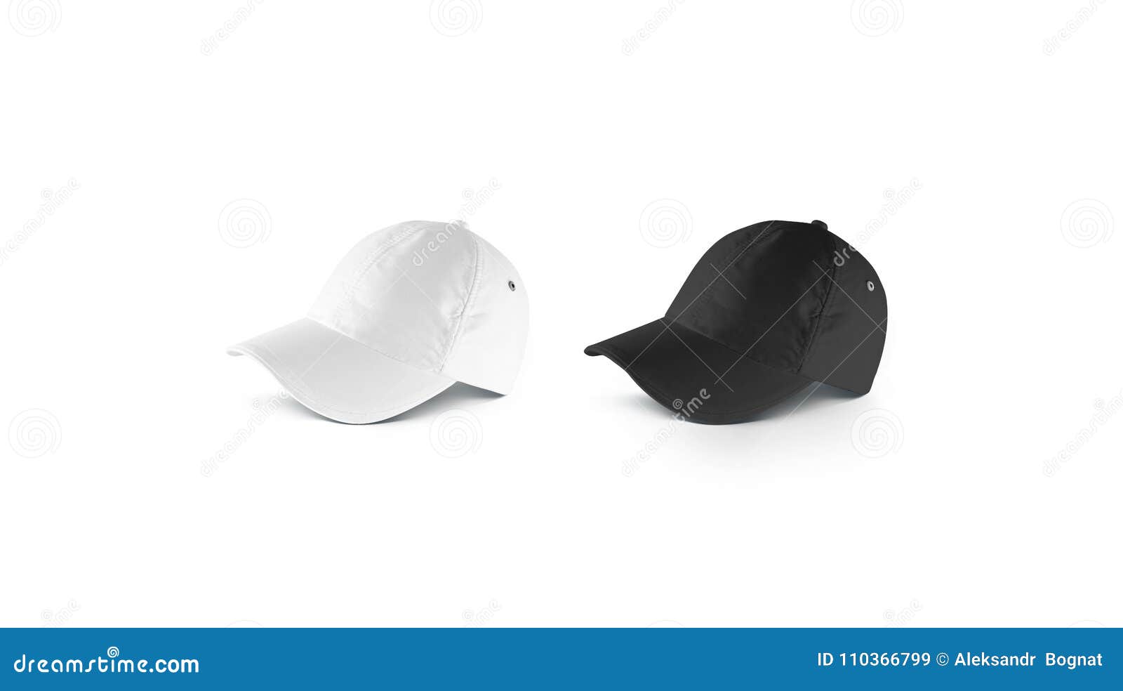 Download Blank Black And White Lying Baseball Cap Mockup Set, Side ...