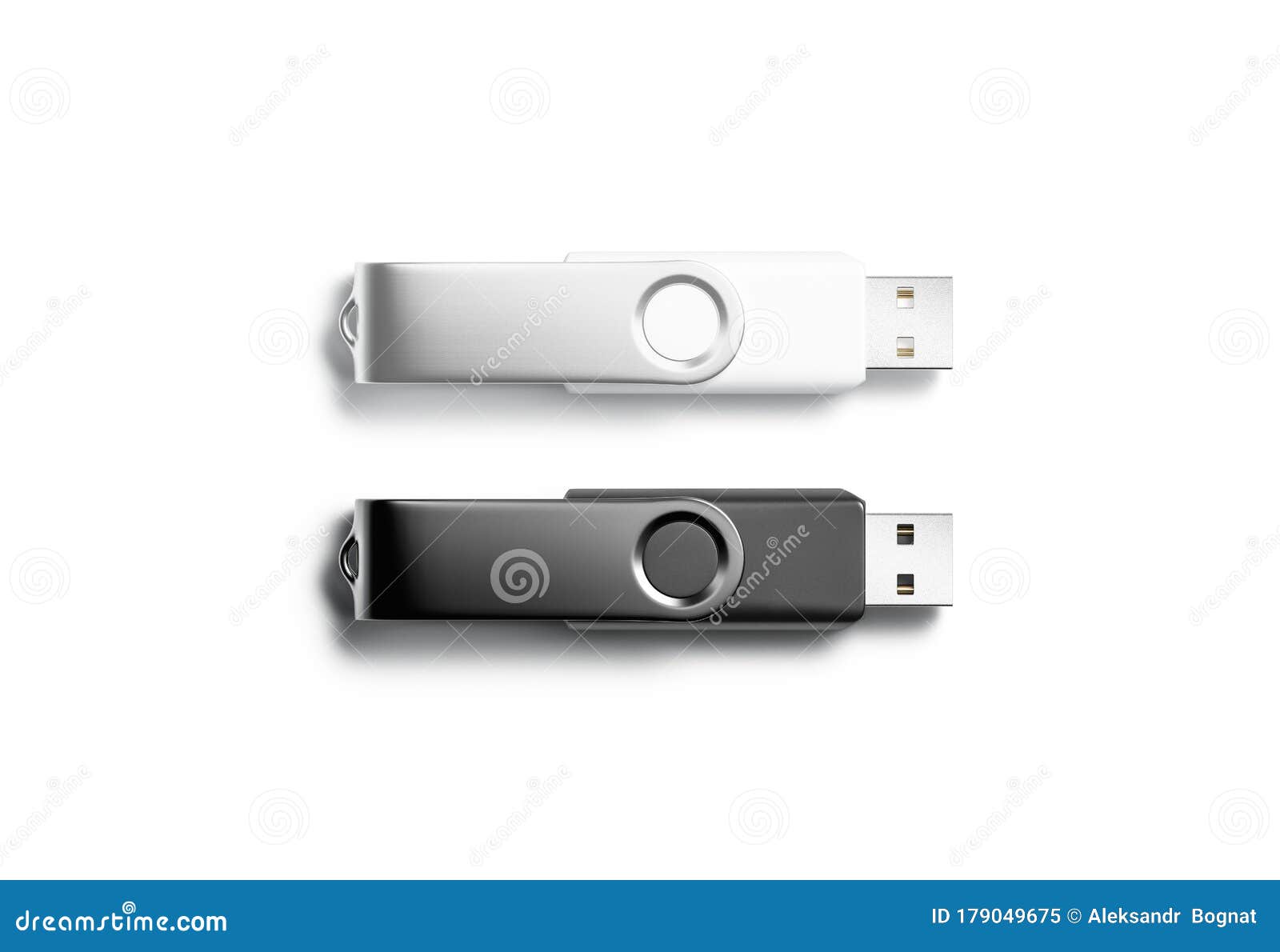 Download Blank Black And White Opened Usb Stick Mock Up, Isolated Stock Illustration - Illustration of ...