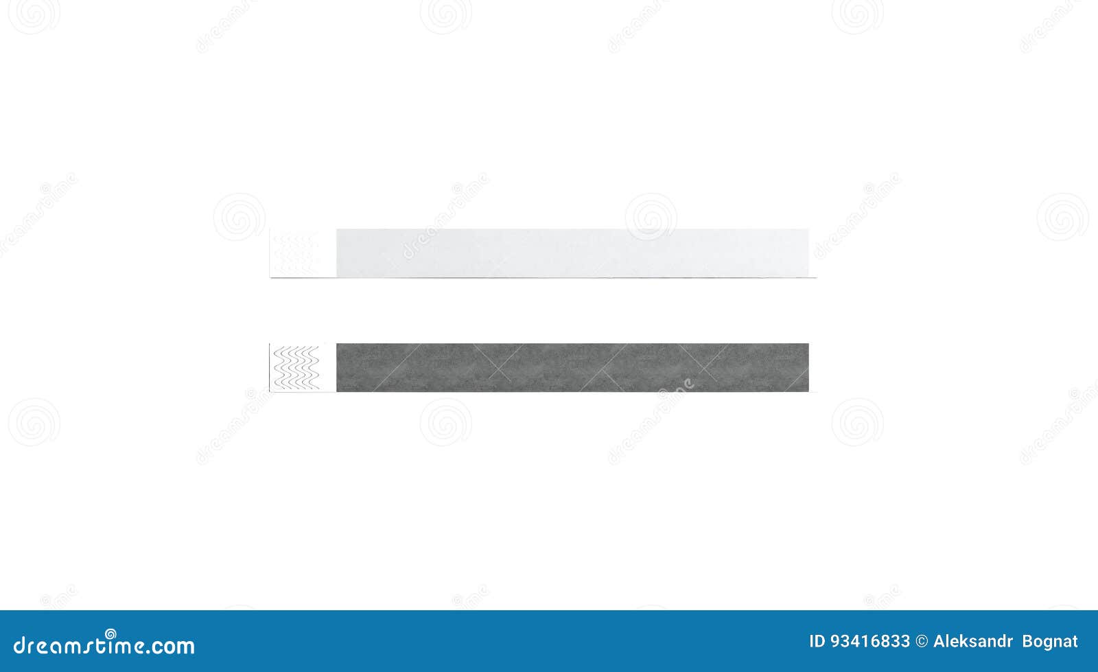 Download Blank Black And White Paper Wristband Mock Up Stock Illustration Illustration Of Blank Identification 93416833 PSD Mockup Templates